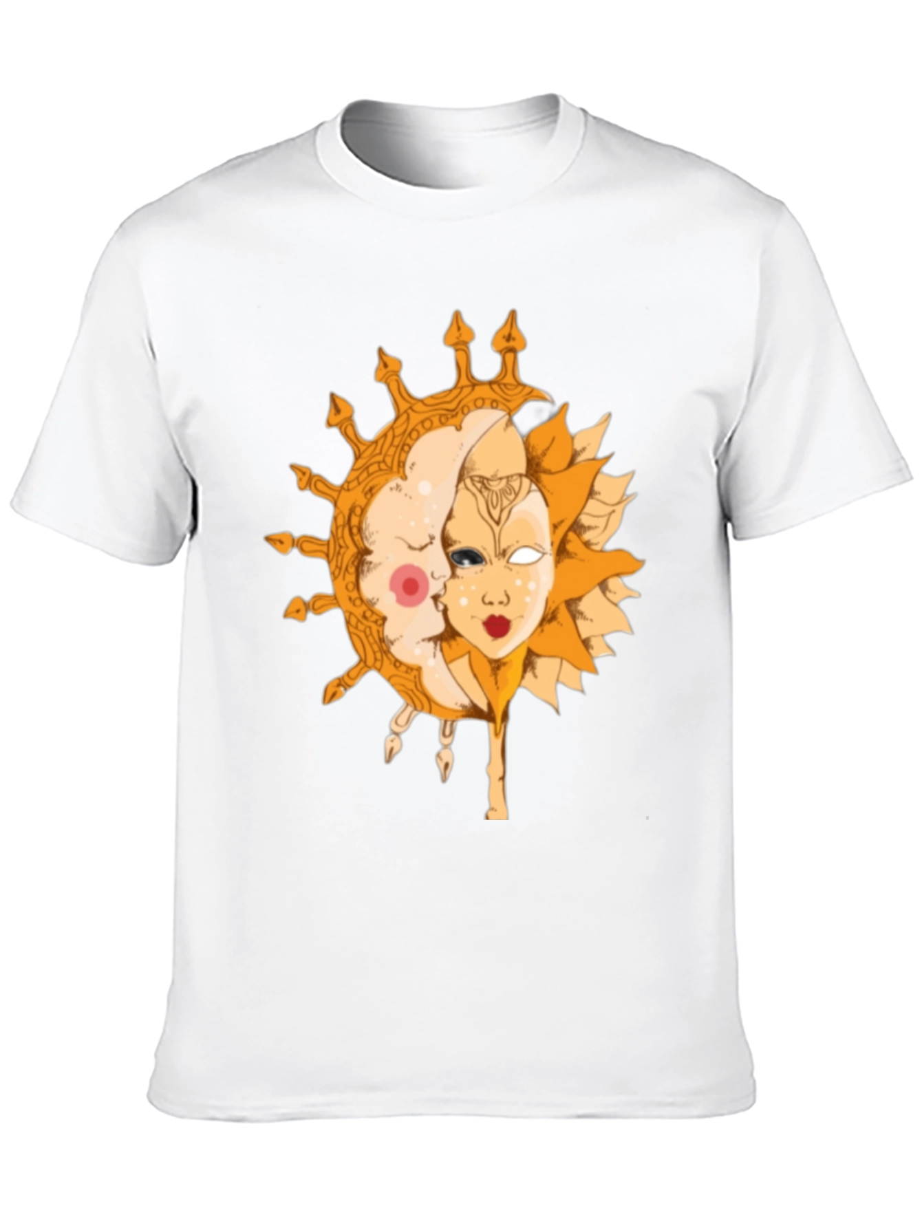 Black Sun and Moon Graphic Tee - Celestial Design view 10