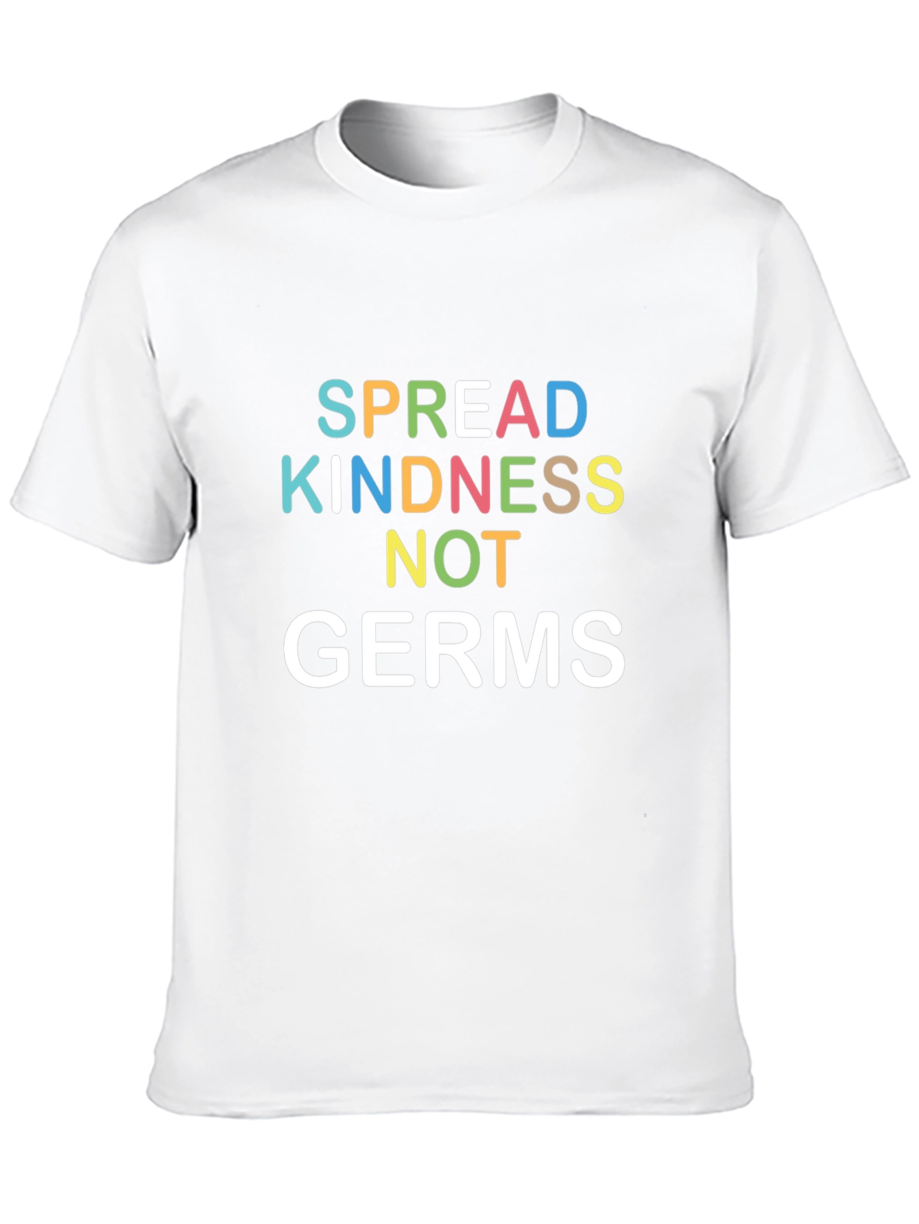 Black Spread Kindness Not Germs Graphic T-Shirt view 10