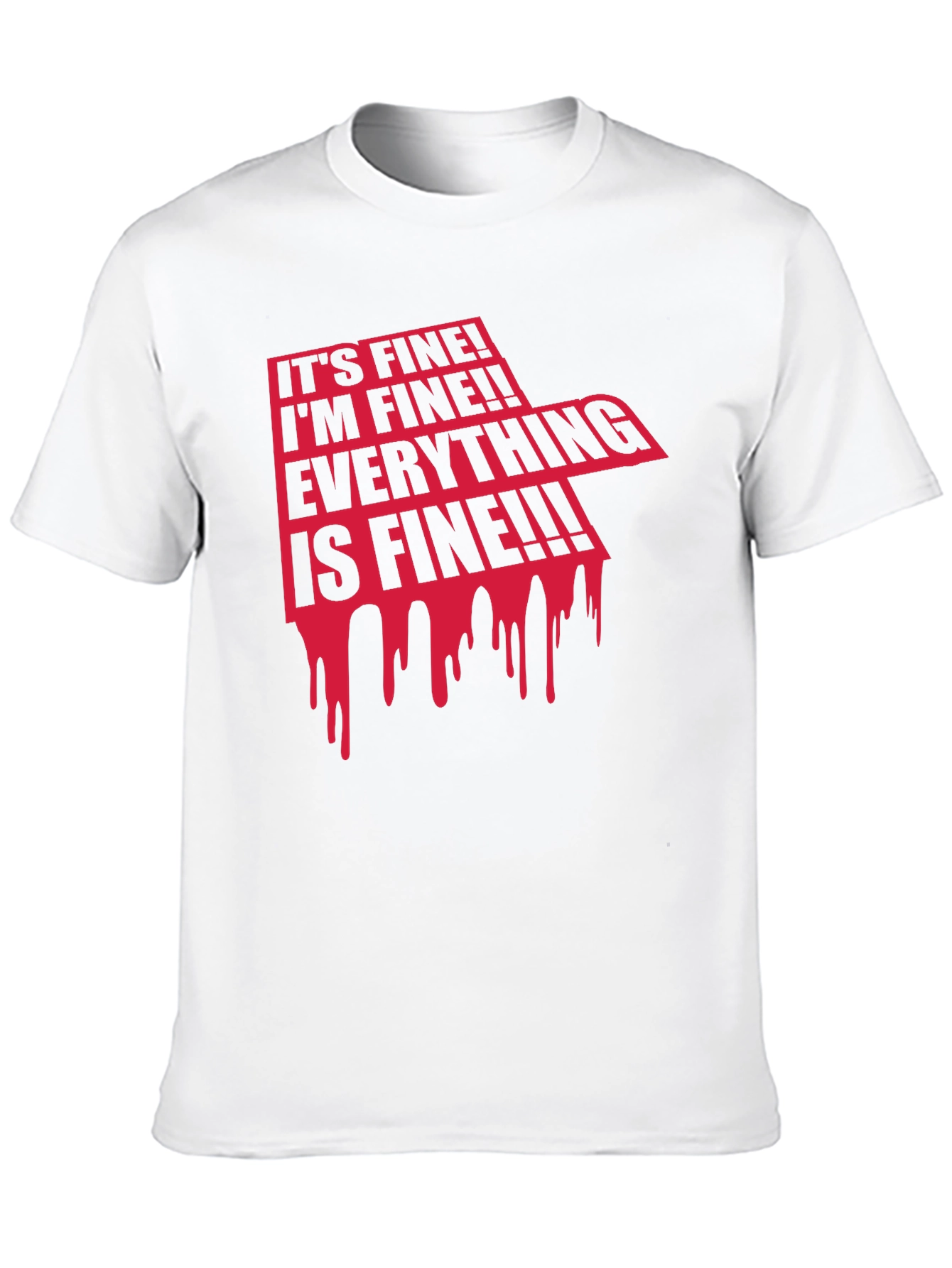 Black It's Fine! Graphic Print Tee view 10