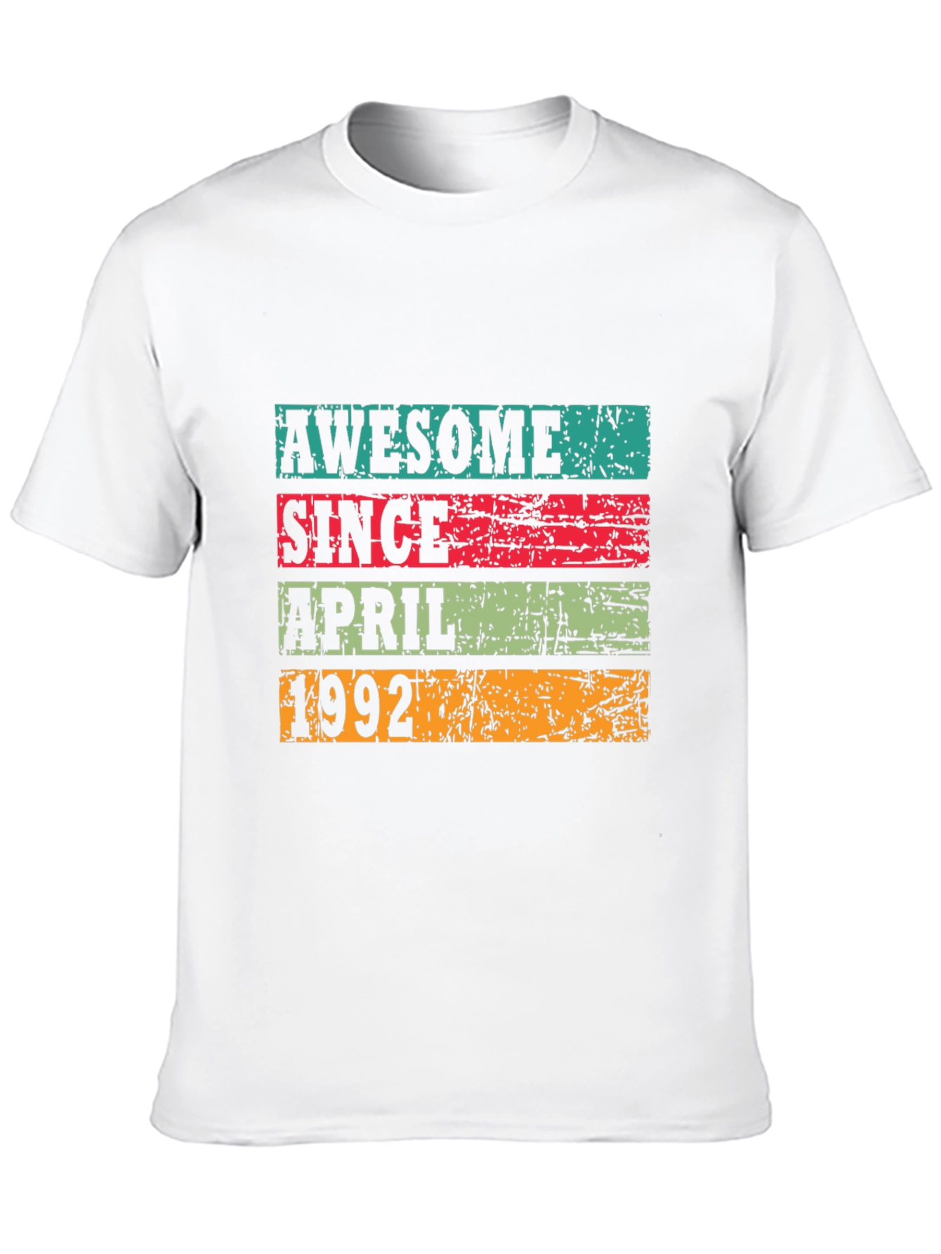 Black Awesome Since April 1992 T-Shirt view 10