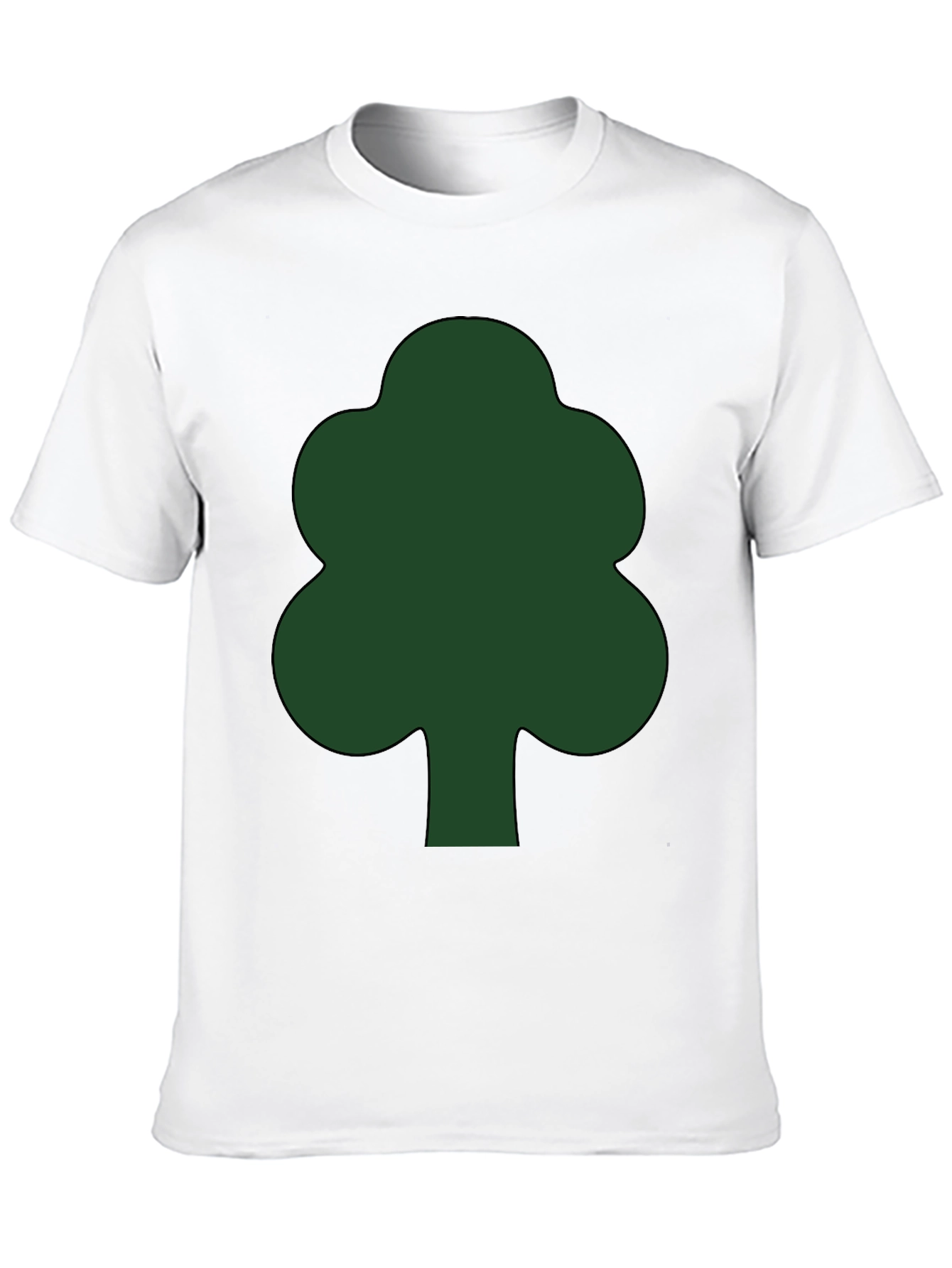 Black Green Tree Graphic Black T-Shirt view 10