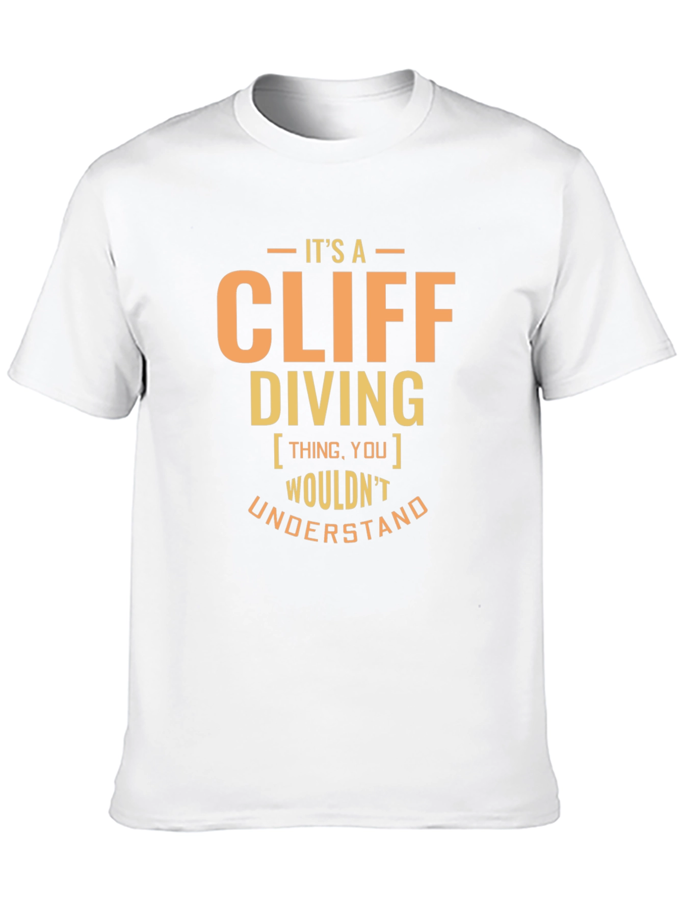 Black It's A Cliff Diving Thing T-Shirt view 10