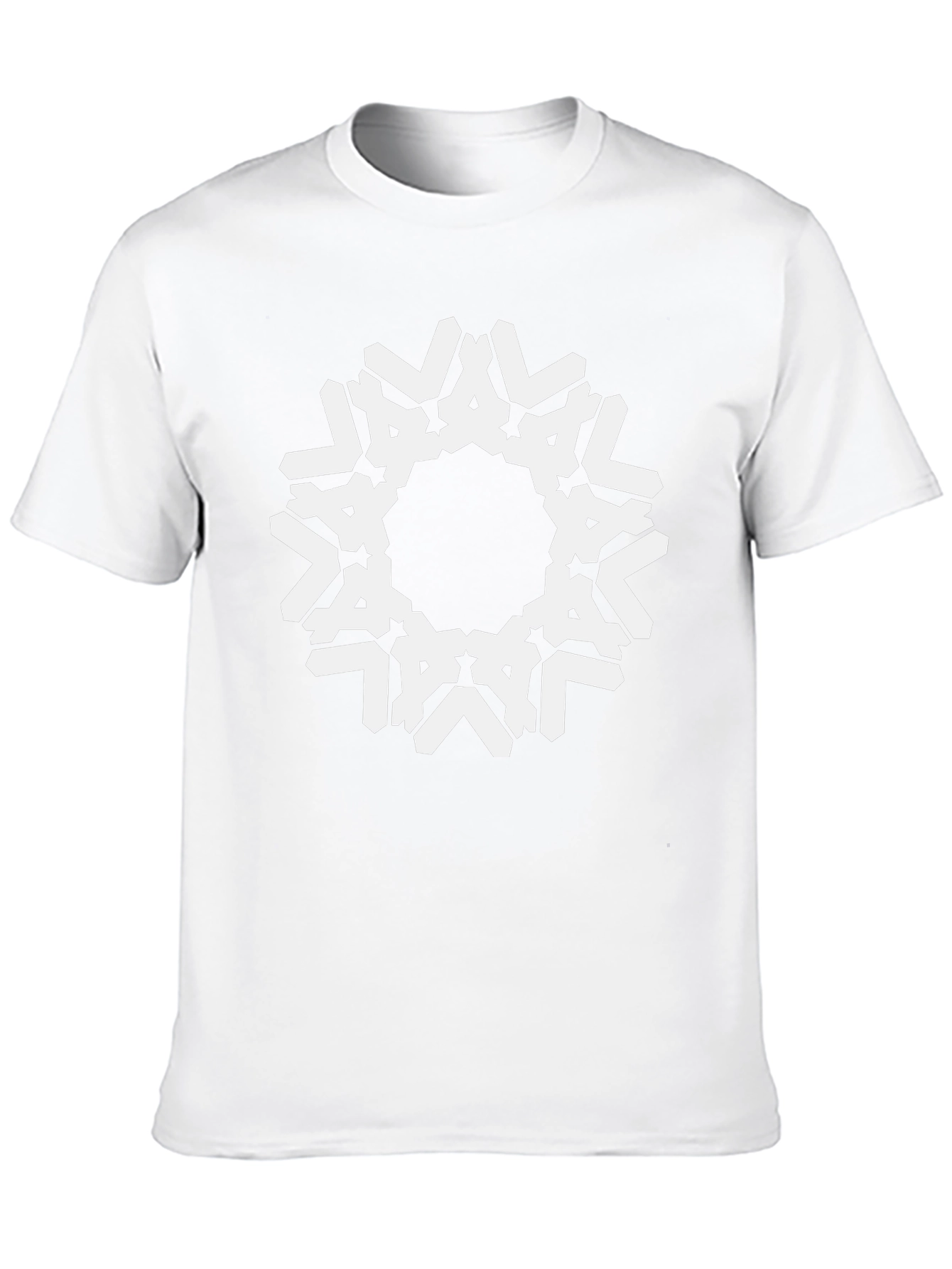 Black Geometric Mandala Graphic Black T-Shirt view 10