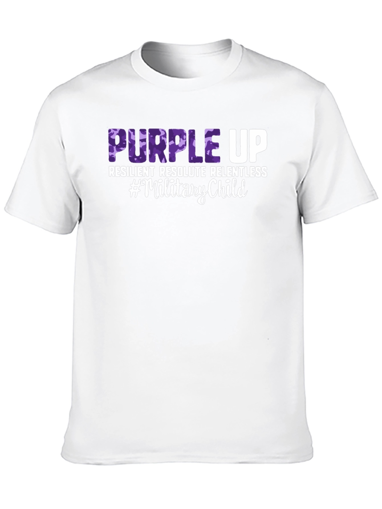Black Purple Up Military Child T-Shirt view 10