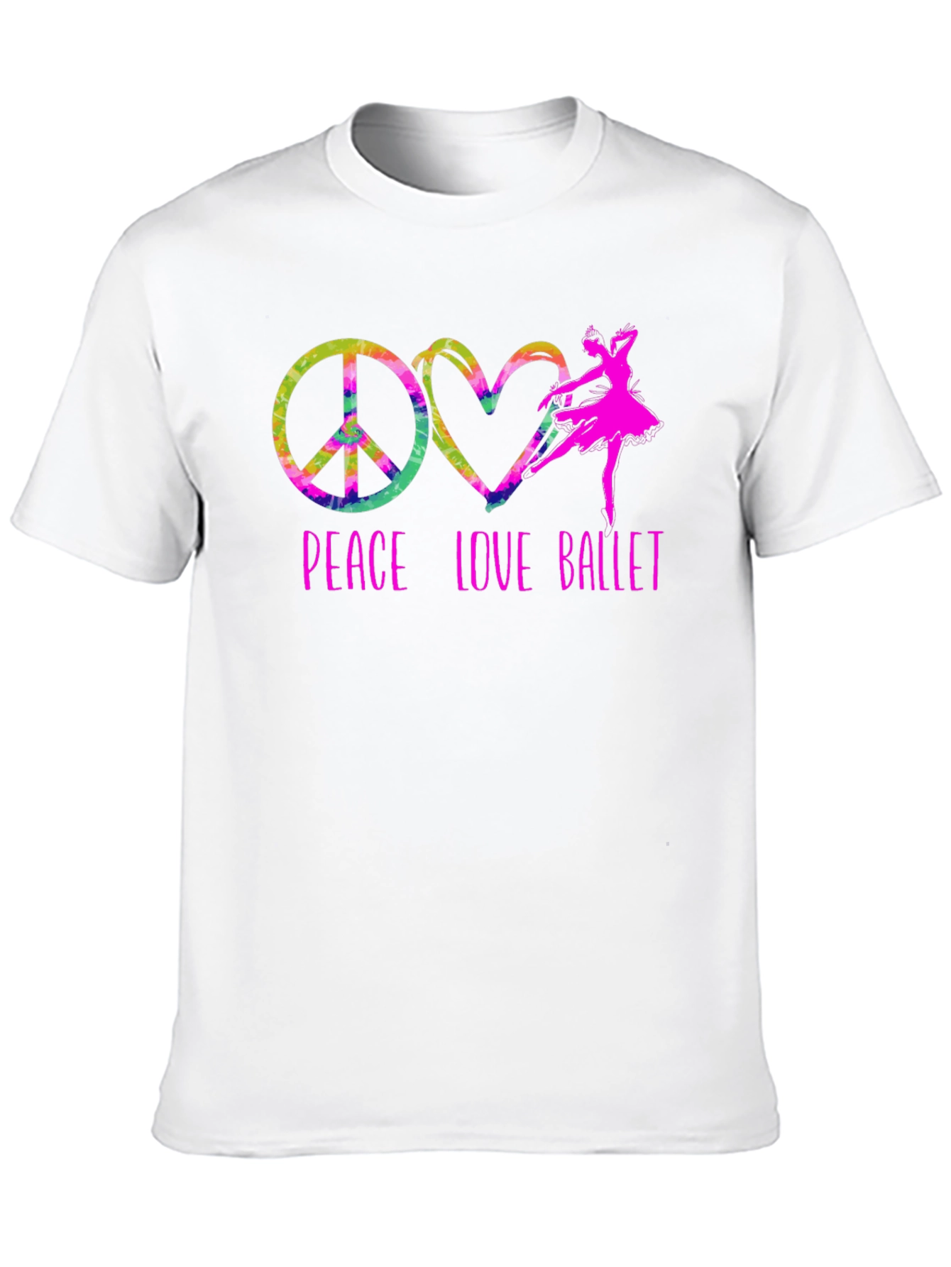 Peace Love Ballet Graphic T-Shirt - 10