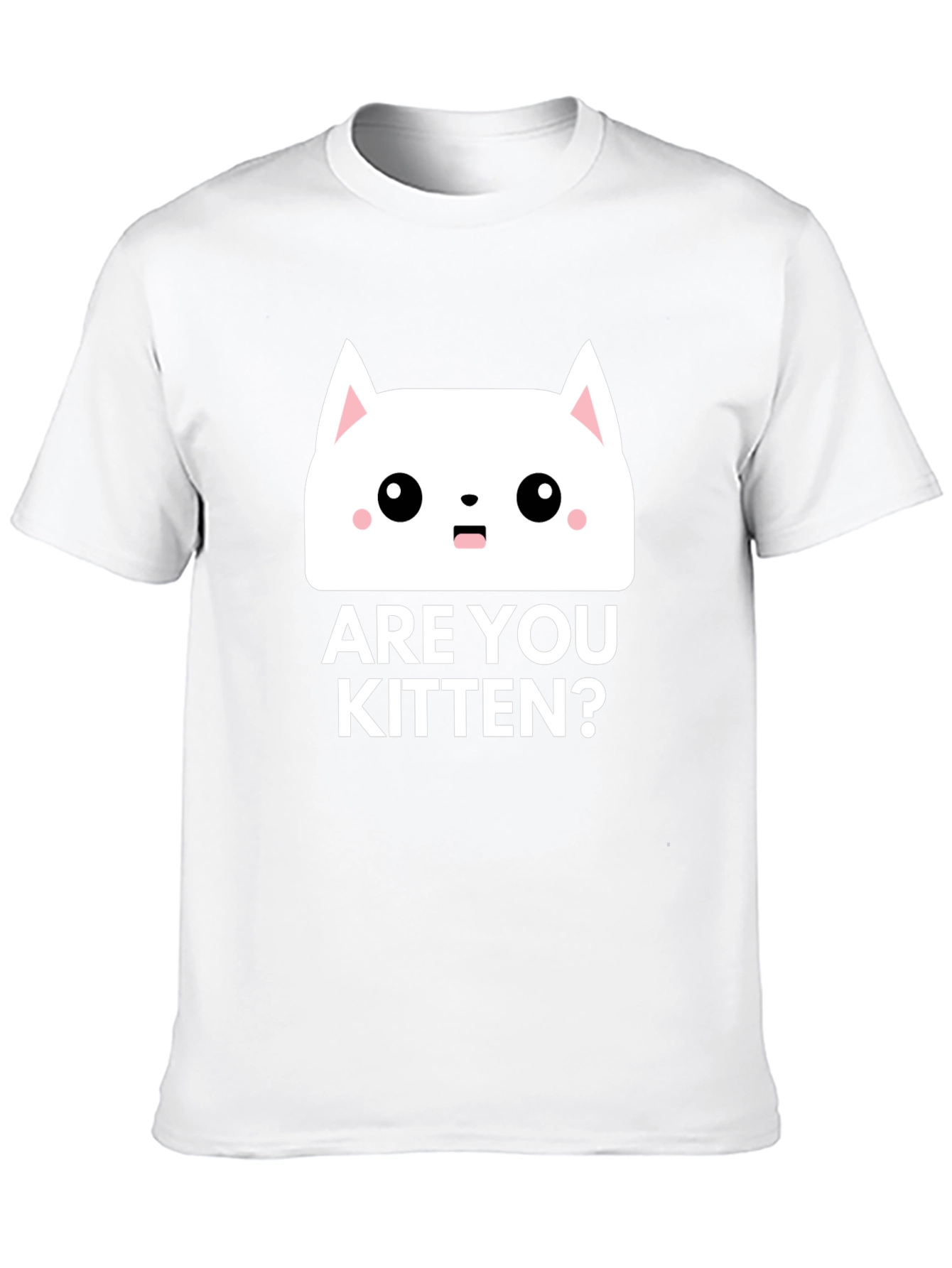 Black Are You Kitten Me? Graphic T-Shirt - Black Cotton Tee view 10
