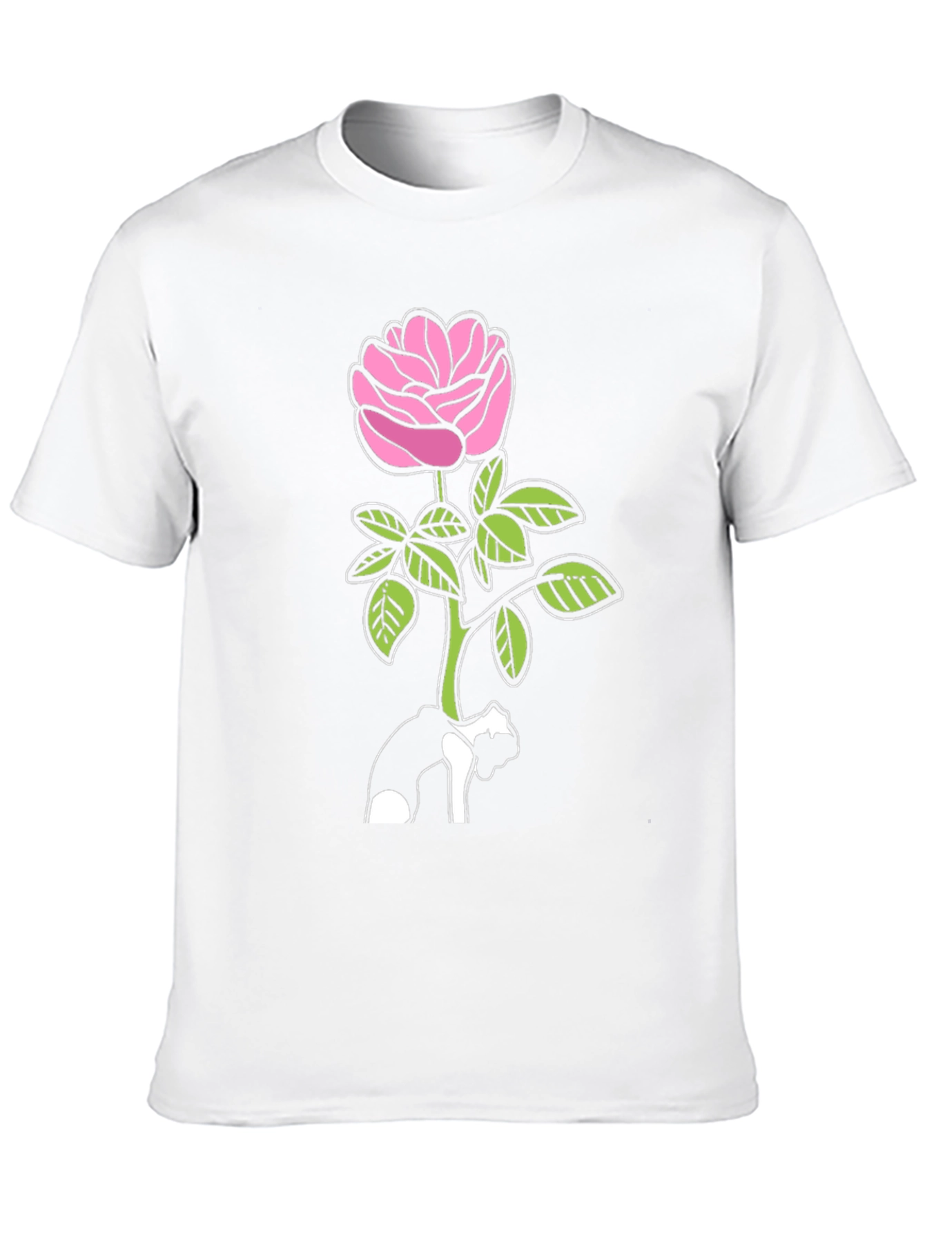Black Rose Graphic Black T-Shirt - Stylish Floral Tee view 10