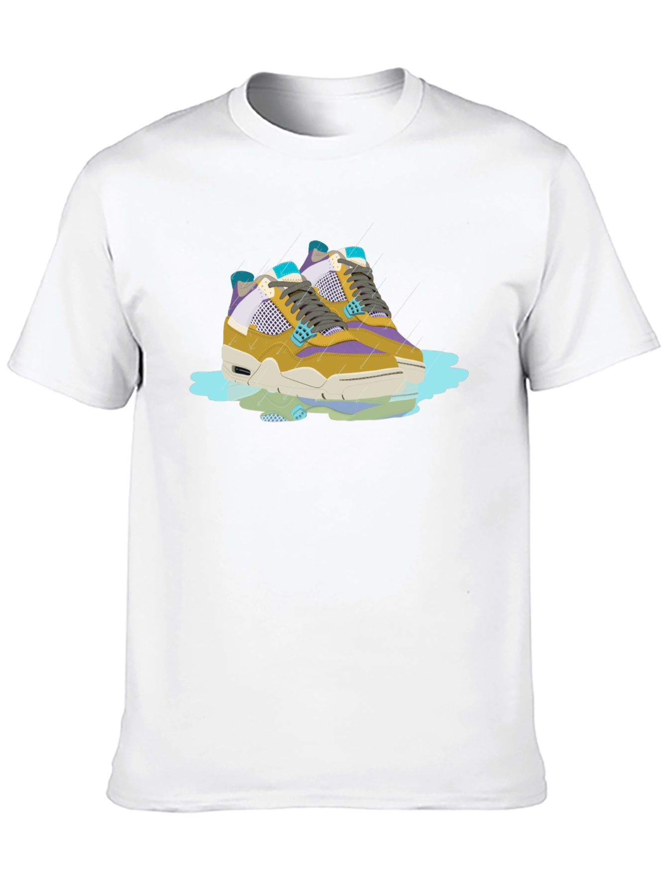 Black Sneaker Graphic Tee - Black Cotton Comfort view 10