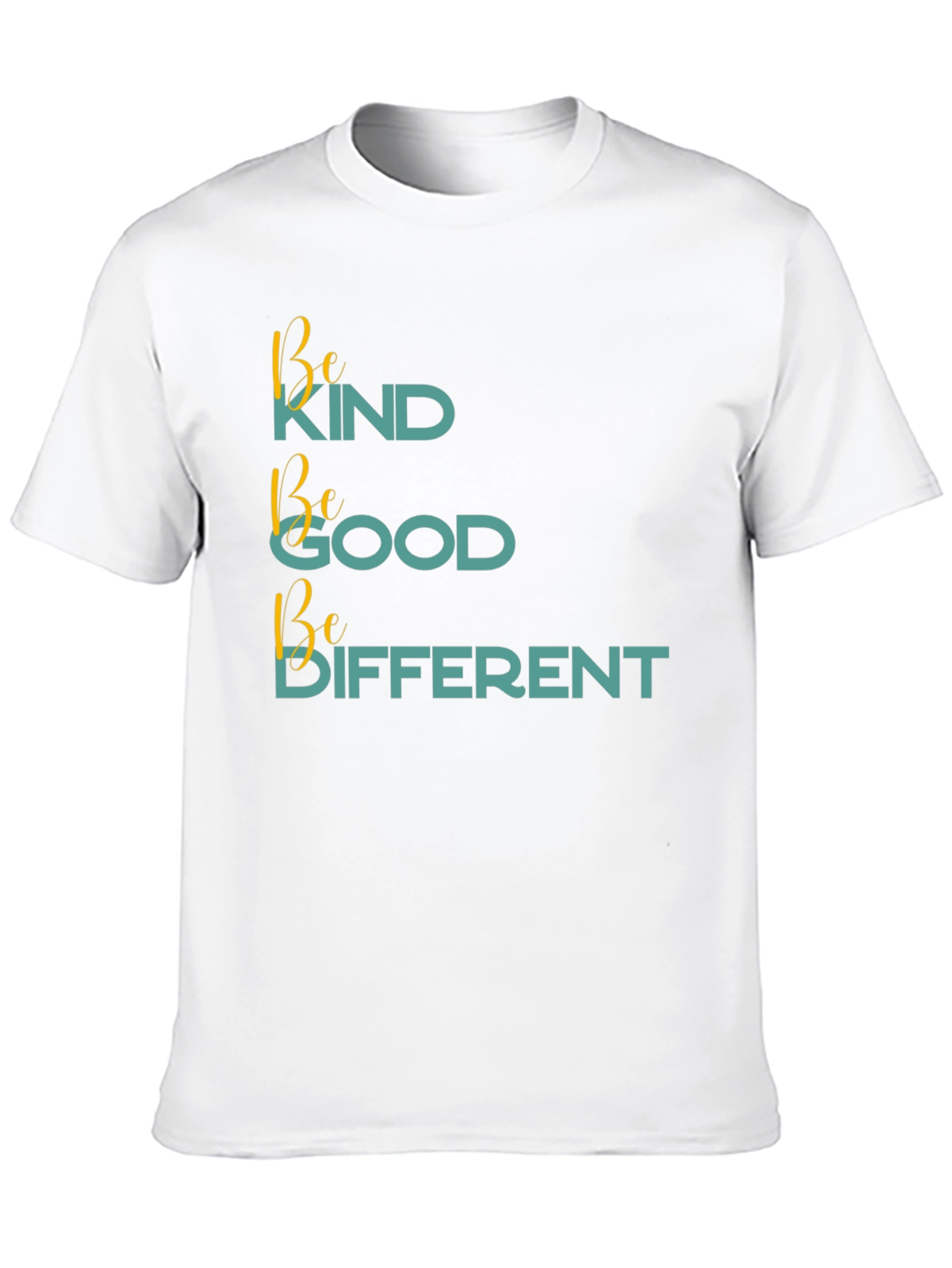 Black Be Kind Be Good Be Different Black T-Shirt view 10