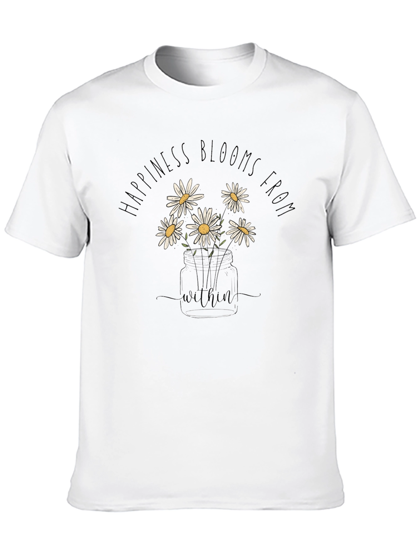 Happiness Blooms T-Shirt - Stylish Graphic Tee - 10