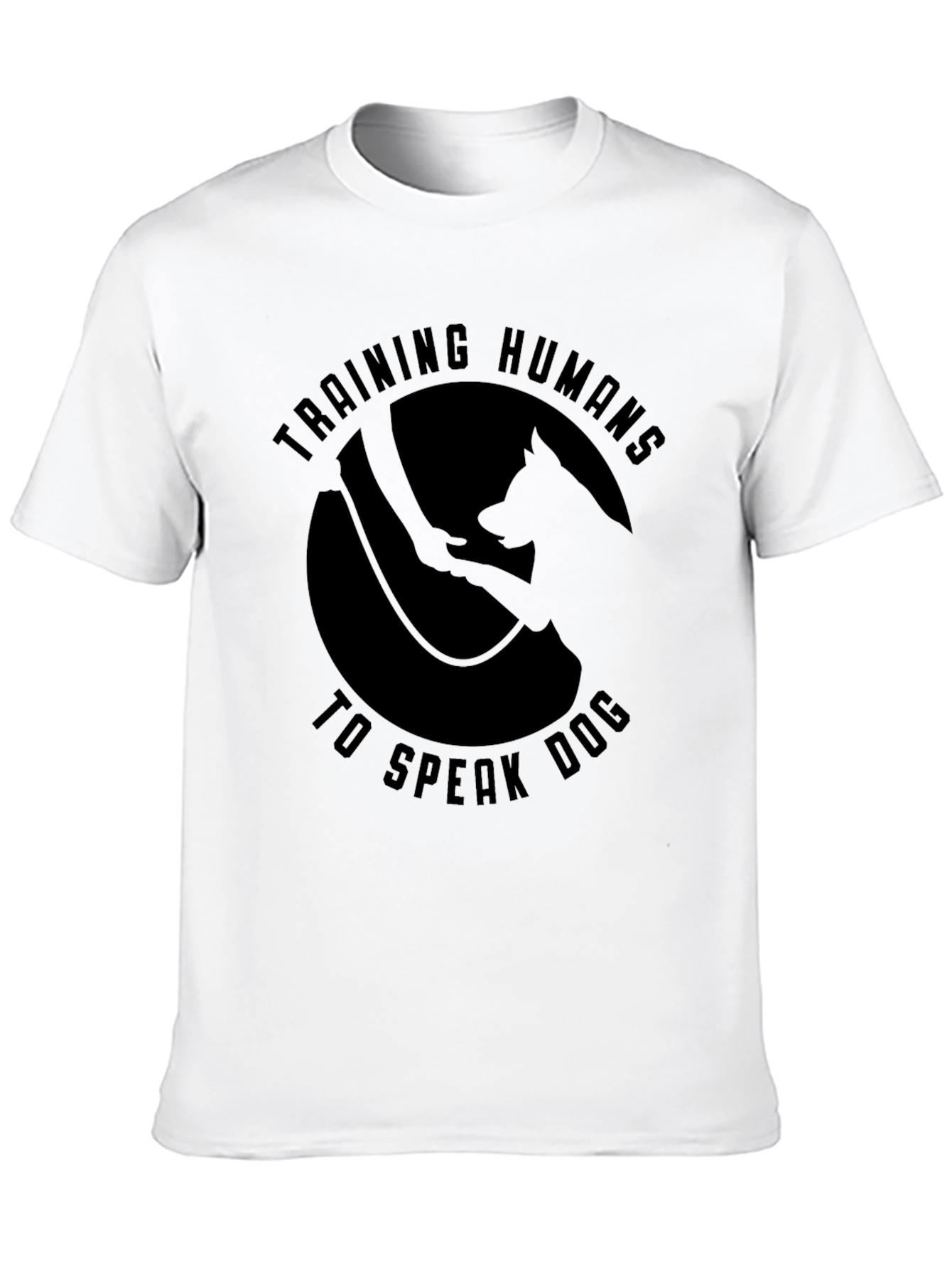 Black Training Humans to Speak Dog T-Shirt view 10