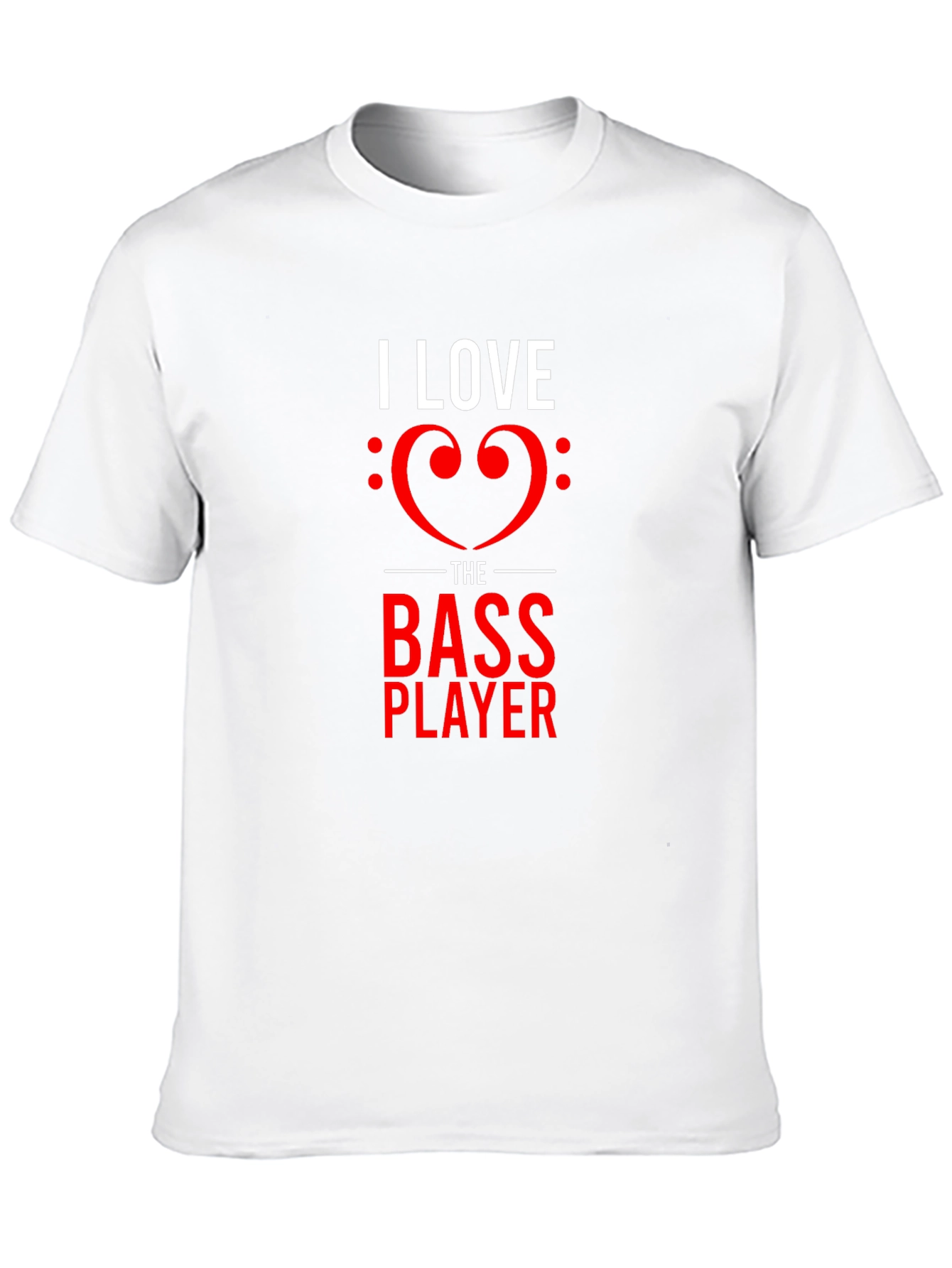 Black I Love the Bass Player Black T-Shirt view 10