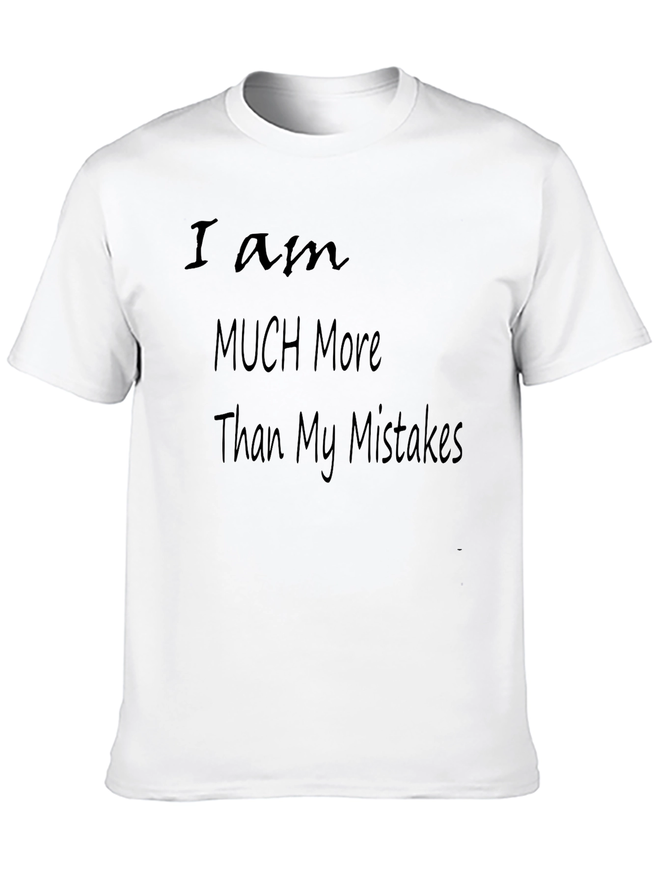 Black Inspirational Black T-Shirt - More Than My Mistakes view 10