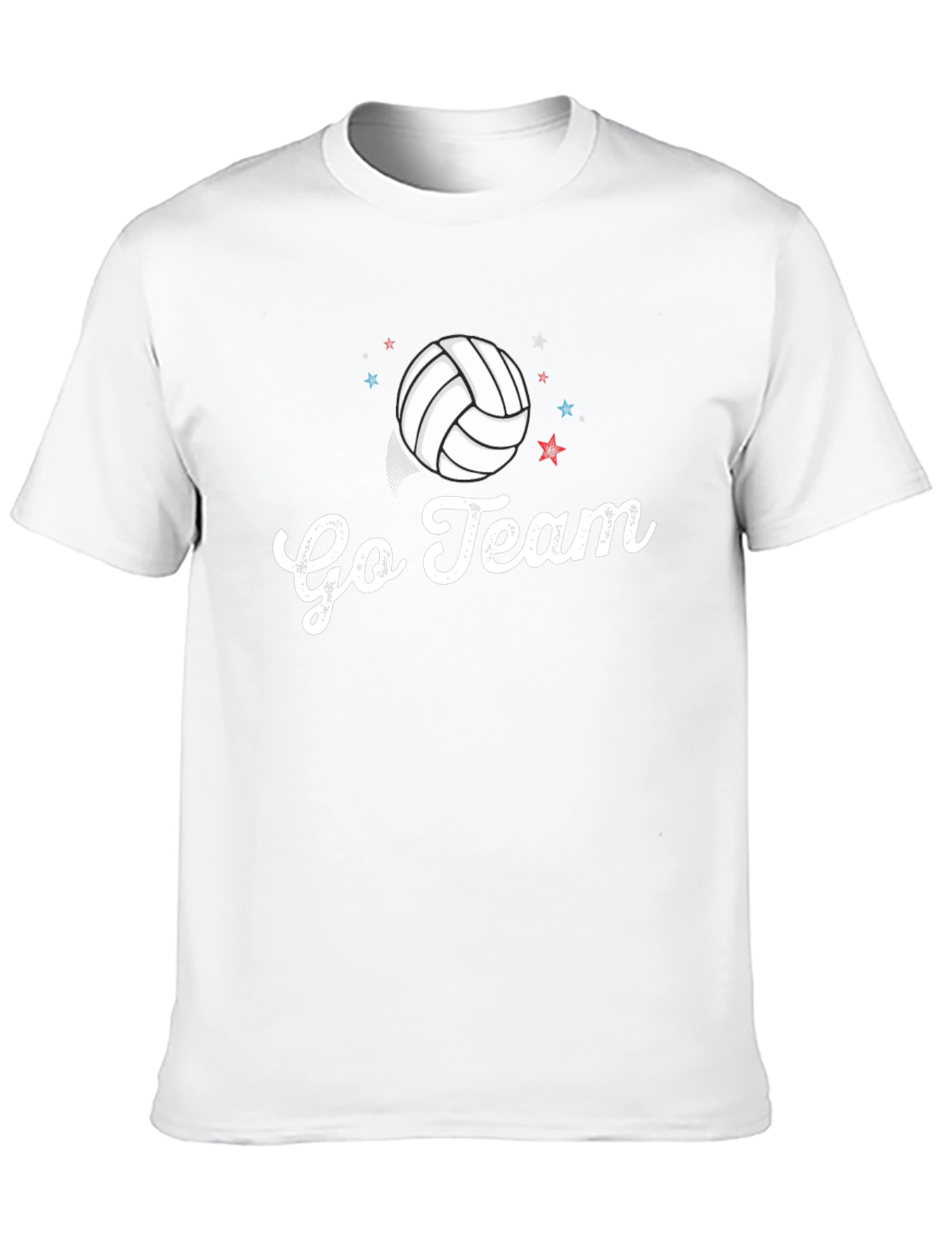 Black Go Team Volleyball Graphic Tee view 10