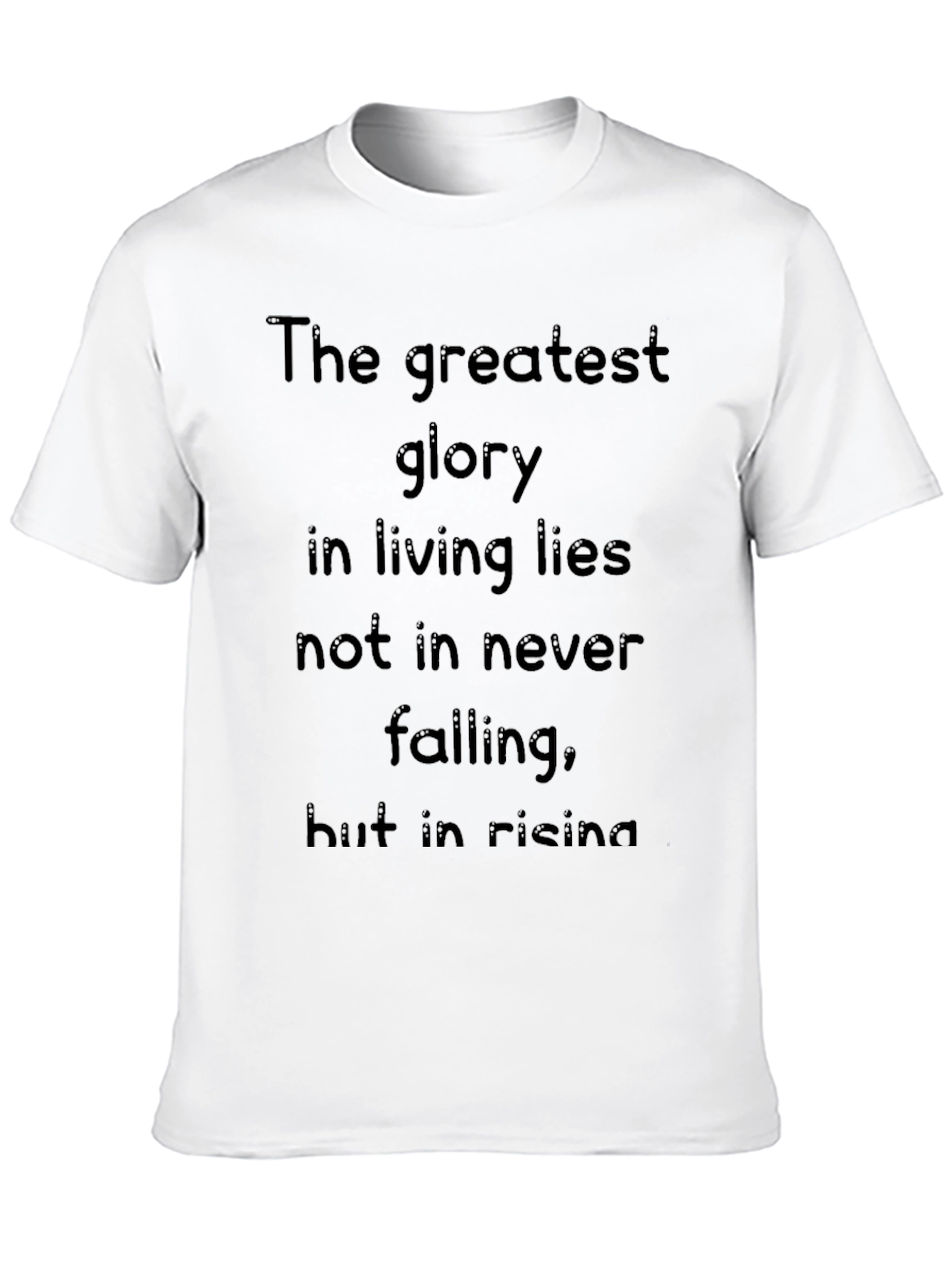 Black Inspirational Quote Black T-Shirt view 10