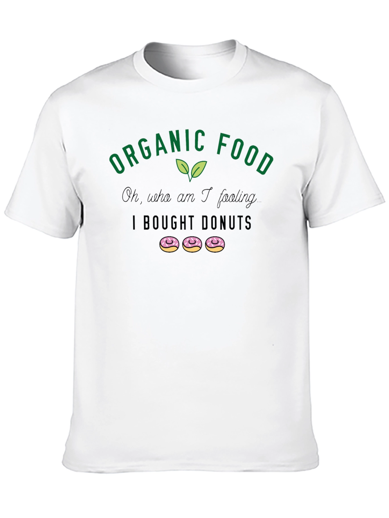 Black Organic Food Donut Lover T-Shirt view 10