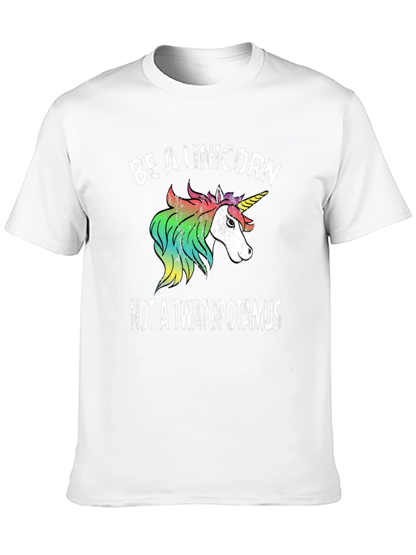 Black Be a Unicorn T-Shirt - Funny Graphic Tee view 10