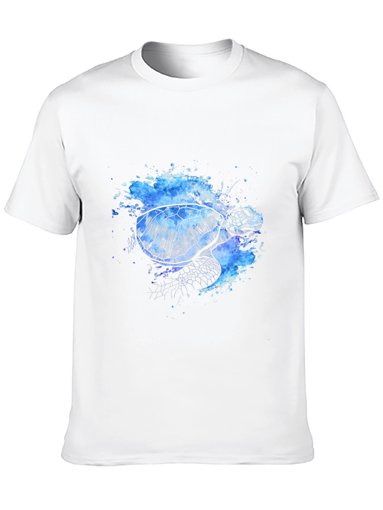 Black Turtle Splash T-Shirt - Unique Artistic Design view 10
