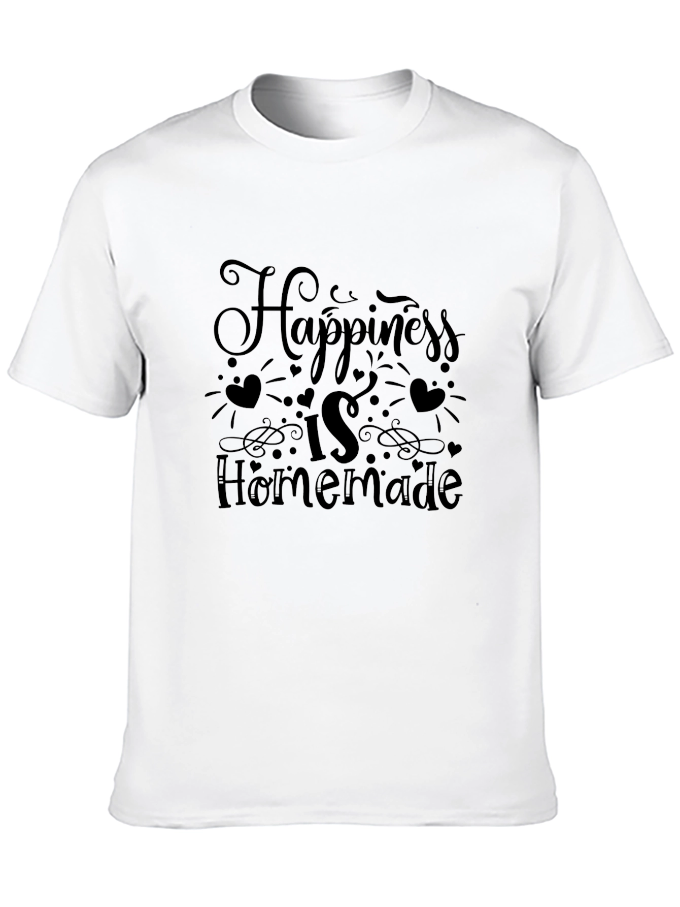 Black Happiness is Homemade Graphic Tee - Black view 10