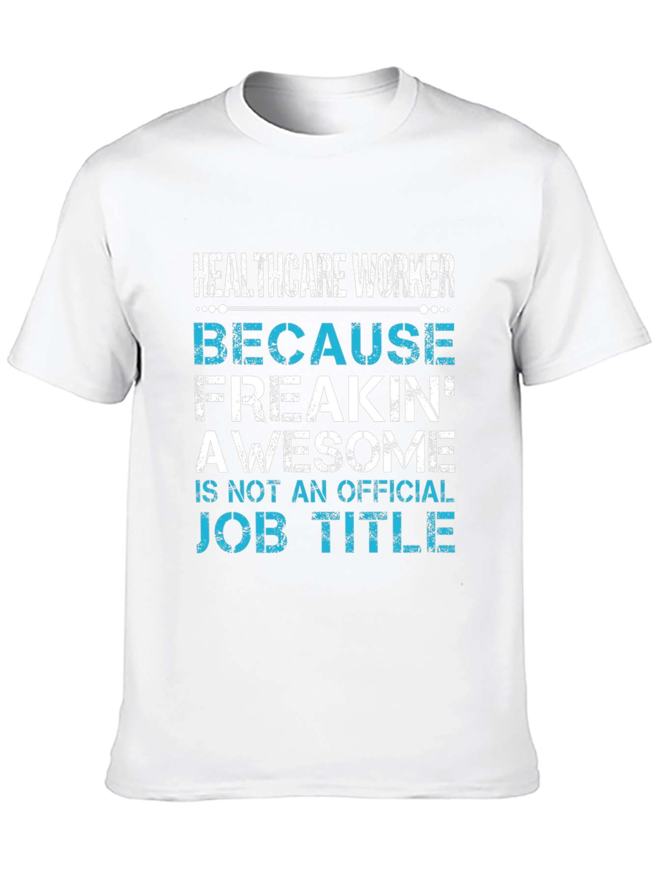 Black Healthcare Worker Awesome Job Title T-Shirt view 10