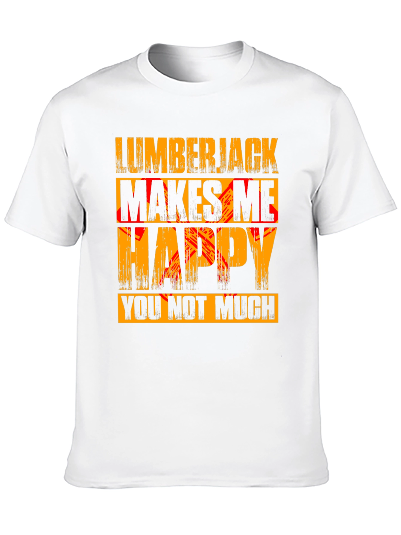Black Lumberjack Makes Me Happy Graphic Tee view 10