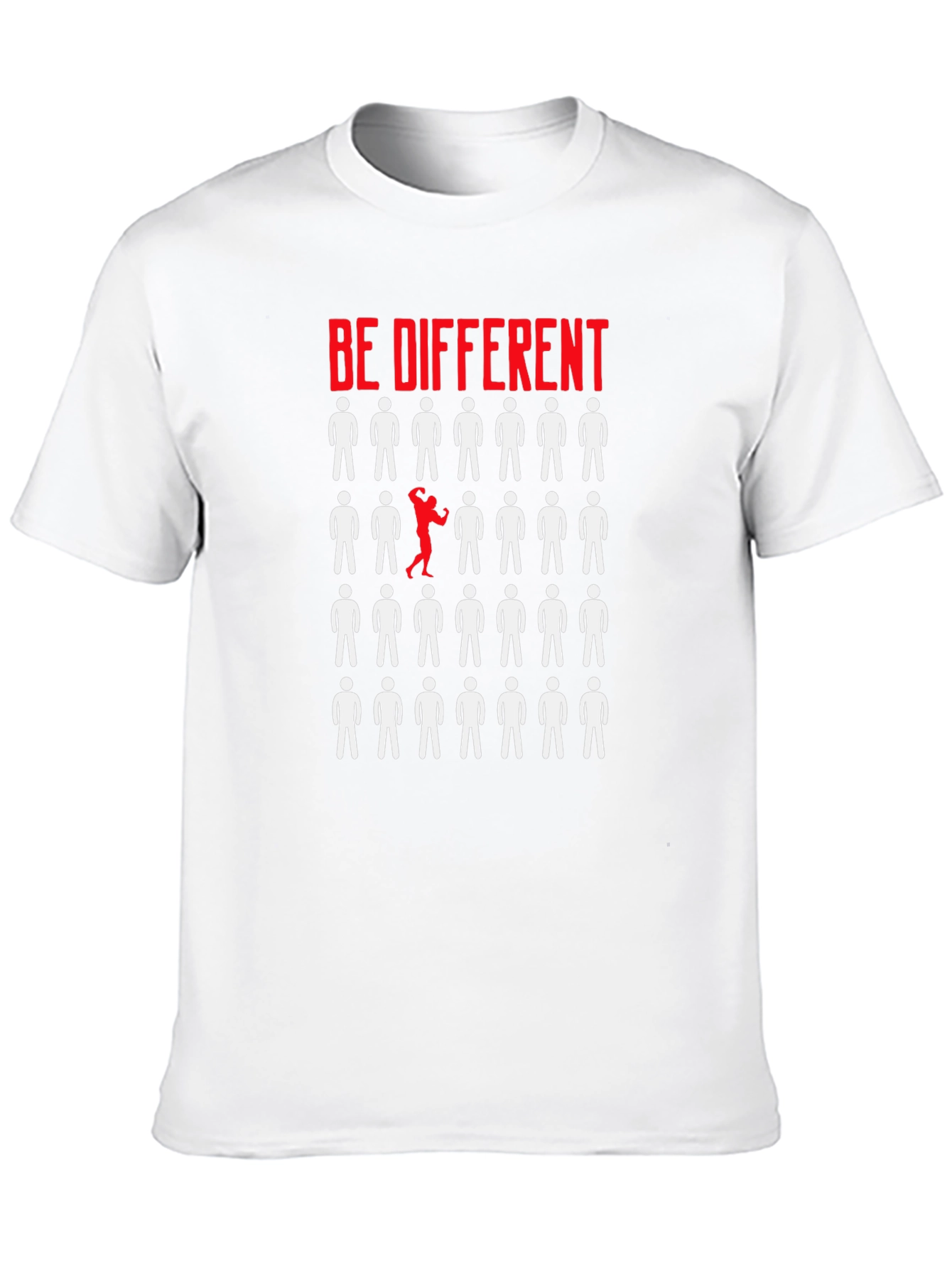 Black Be Different Graphic T-Shirt - Black view 10