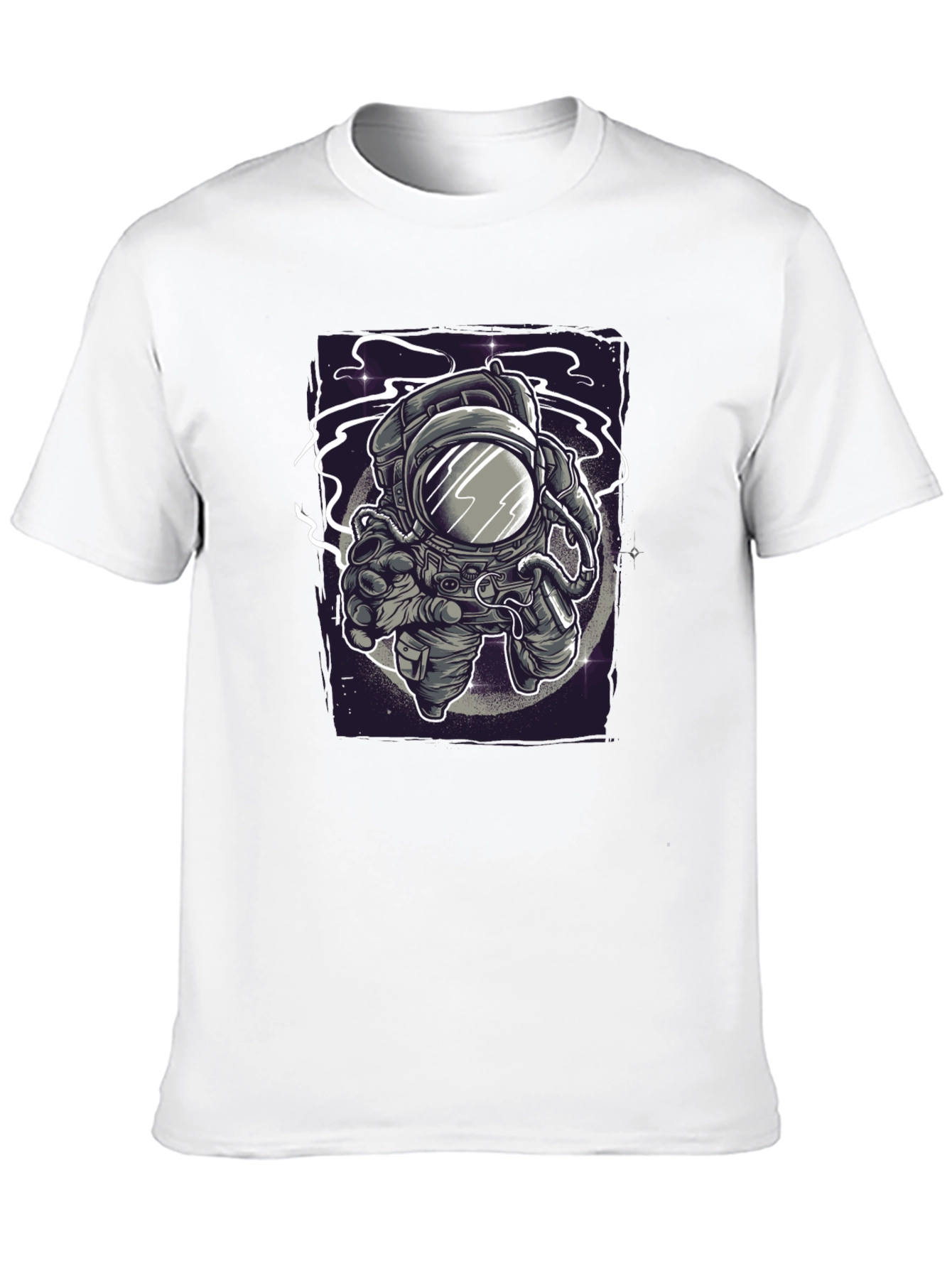 Black Astronaut Graphic Tee - Space Exploration T-Shirt view 10