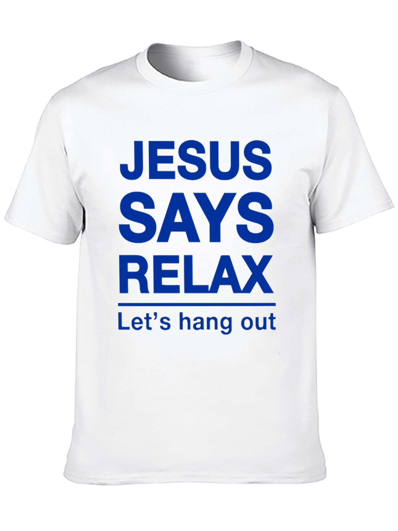 Black Jesus Says Relax T-Shirt - Funny Graphic Tee view 10