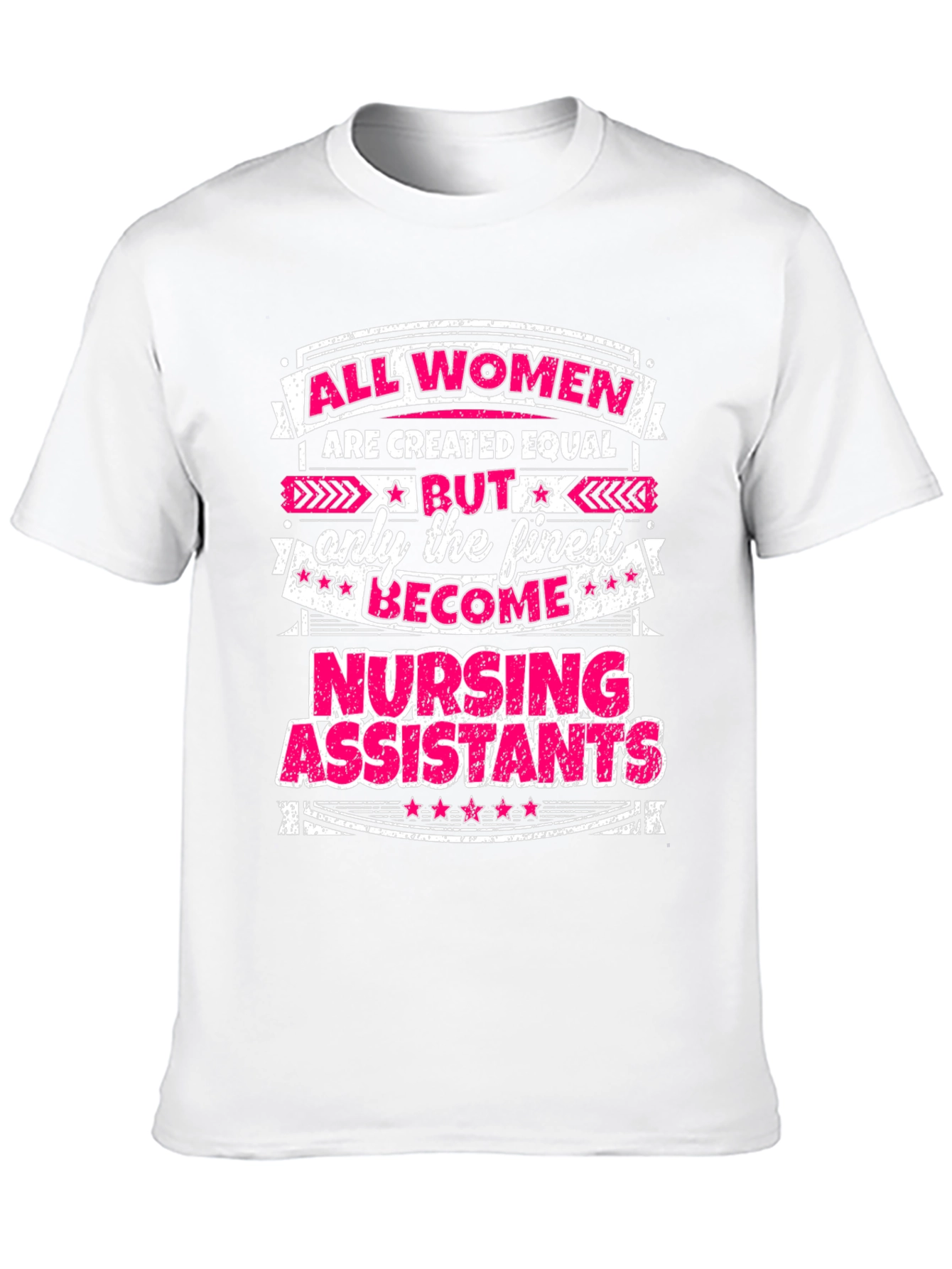 Black Nursing Assistant T-Shirt - All Women Are Created Equal Tee view 10