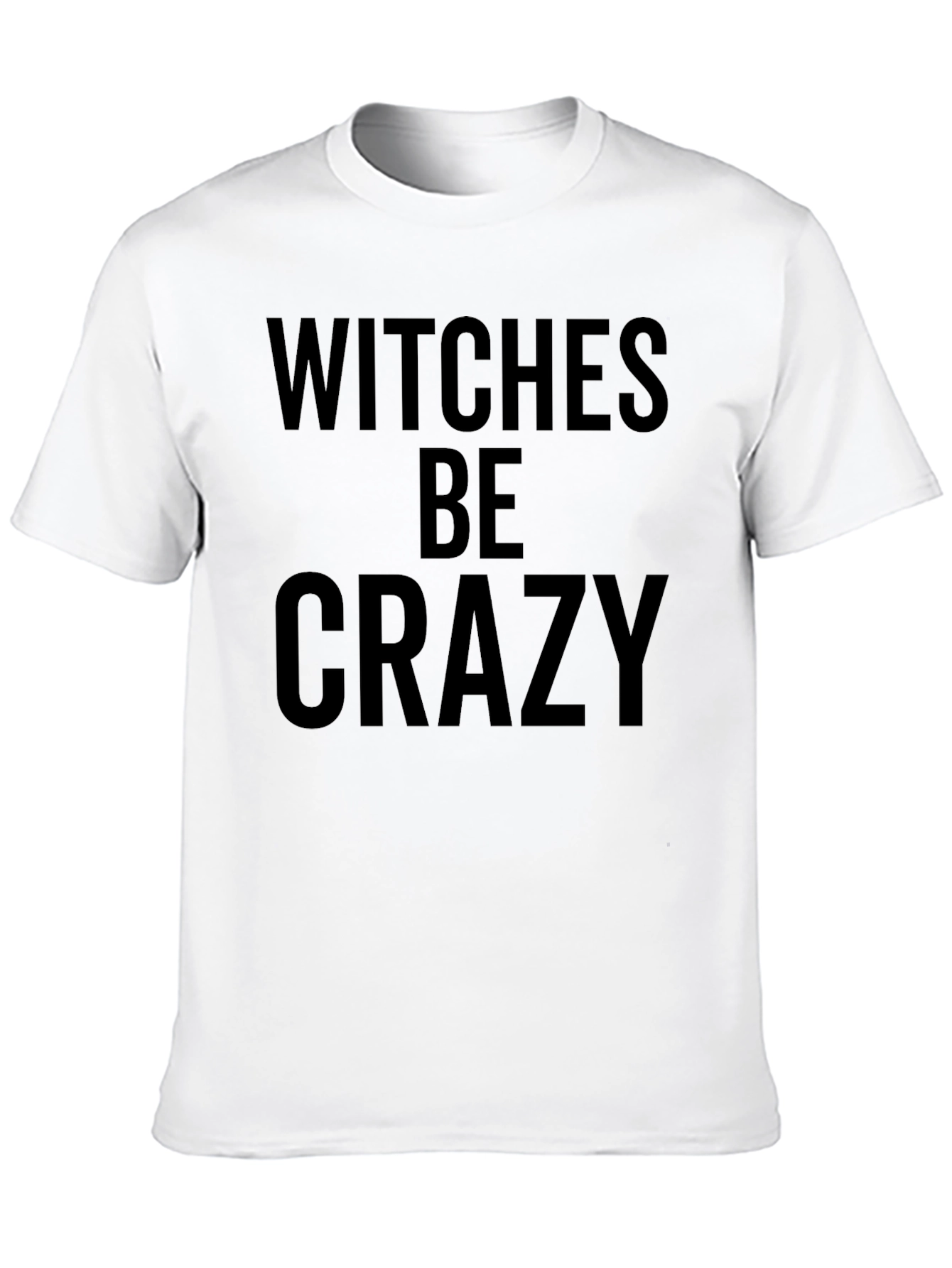 Black Witches Be Crazy Graphic Tee - Black Cotton T-Shirt view 10