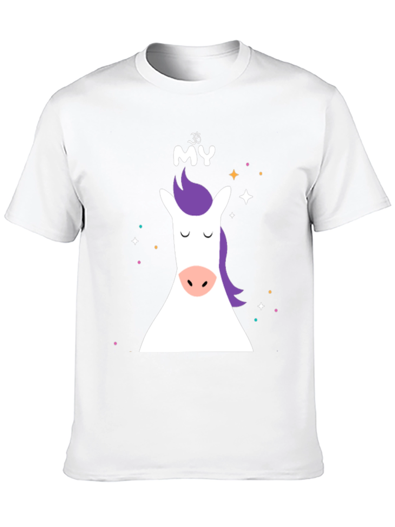 Black Unicorn Graphic Tee - Black Cotton Blend view 10