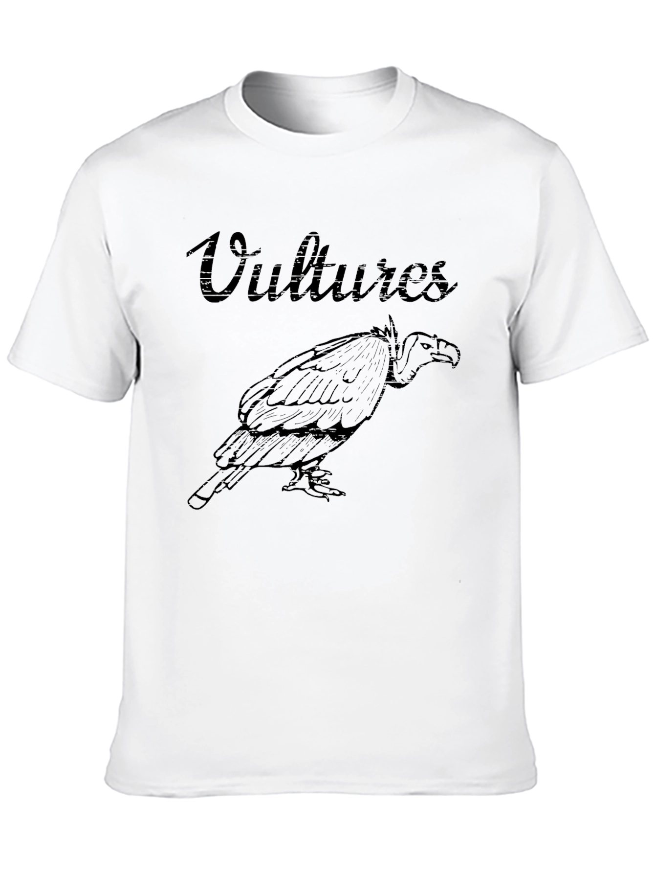 Black Vultures Graphic Print Black T-Shirt view 10
