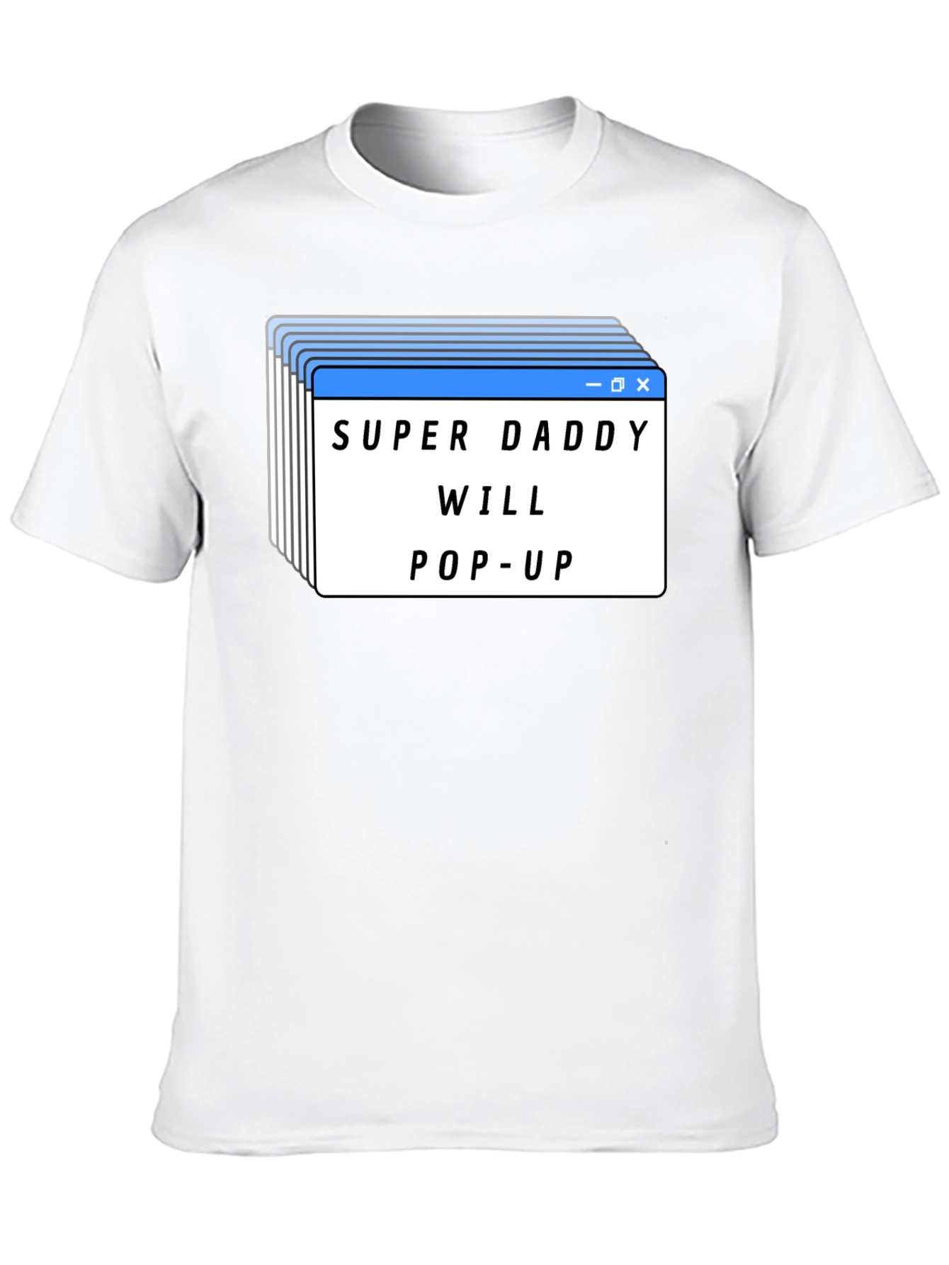 Black Super Daddy Will Pop-Up Black T-Shirt view 10