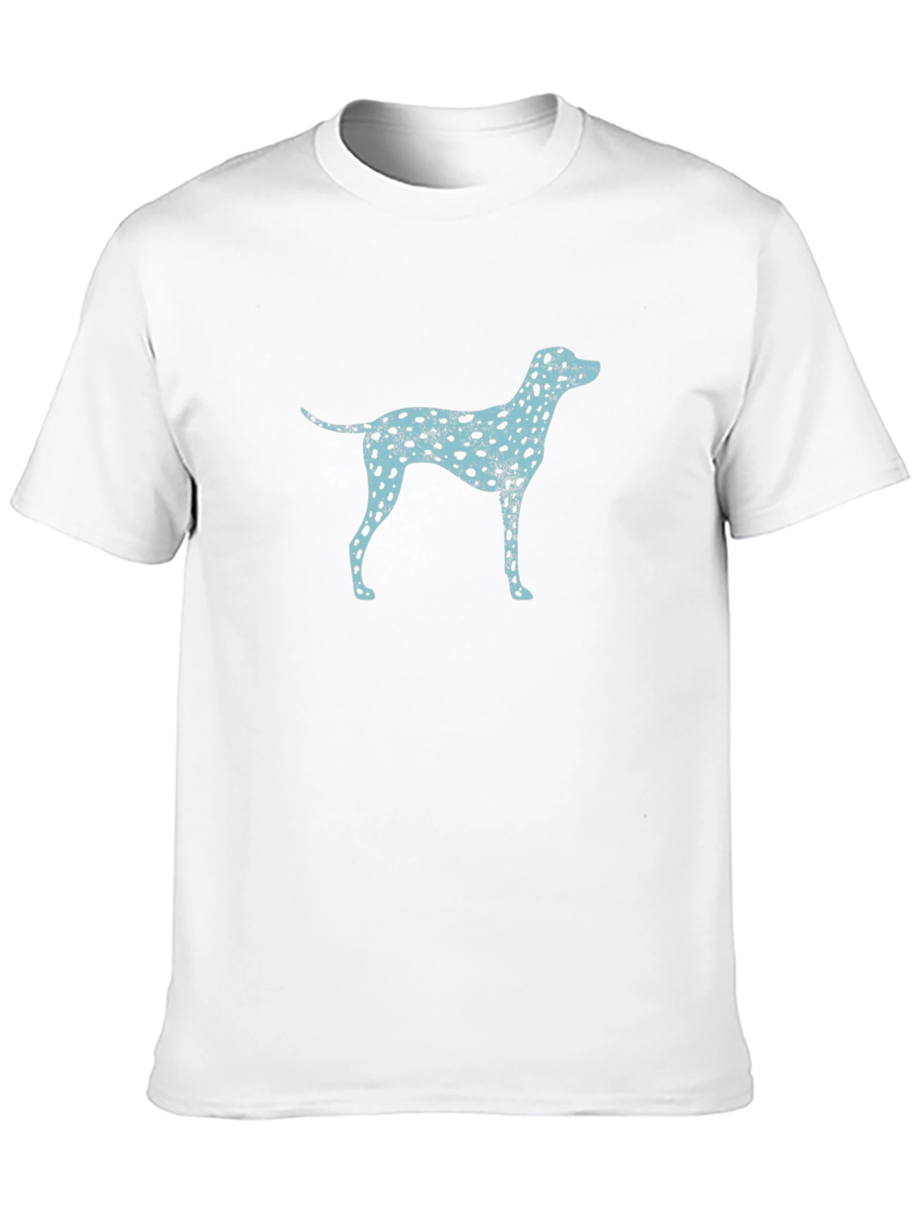 Black Dog Print Men's T-Shirt - Casual Wear view 10