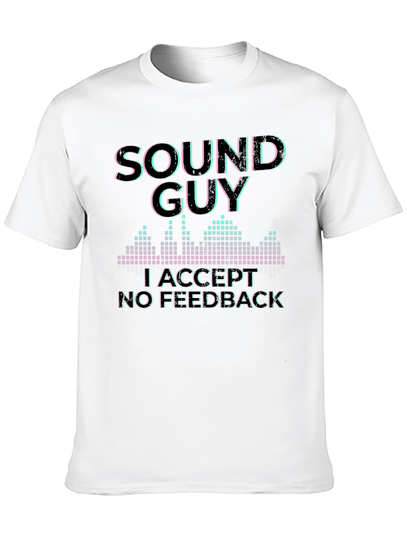 Black Sound Guy Graphic T-Shirt - No Feedback Accepted view 10
