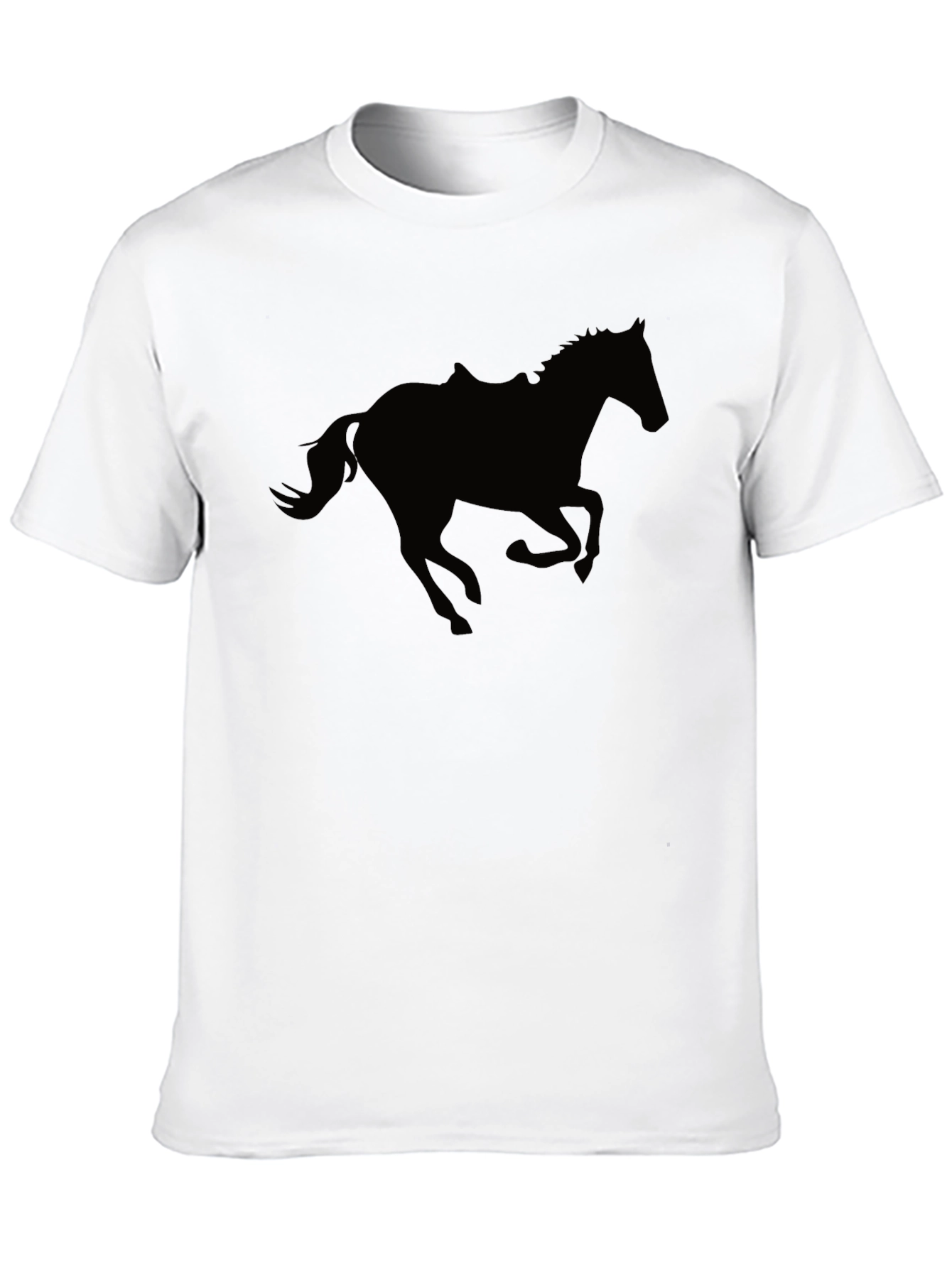 Black Black Horse Silhouette T-Shirt view 10