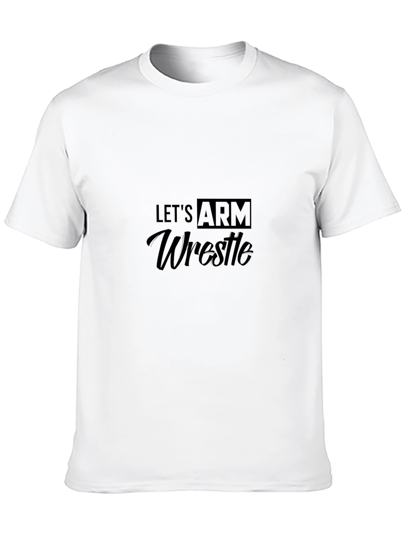 Black Let's Arm Wrestle Black T-Shirt view 10