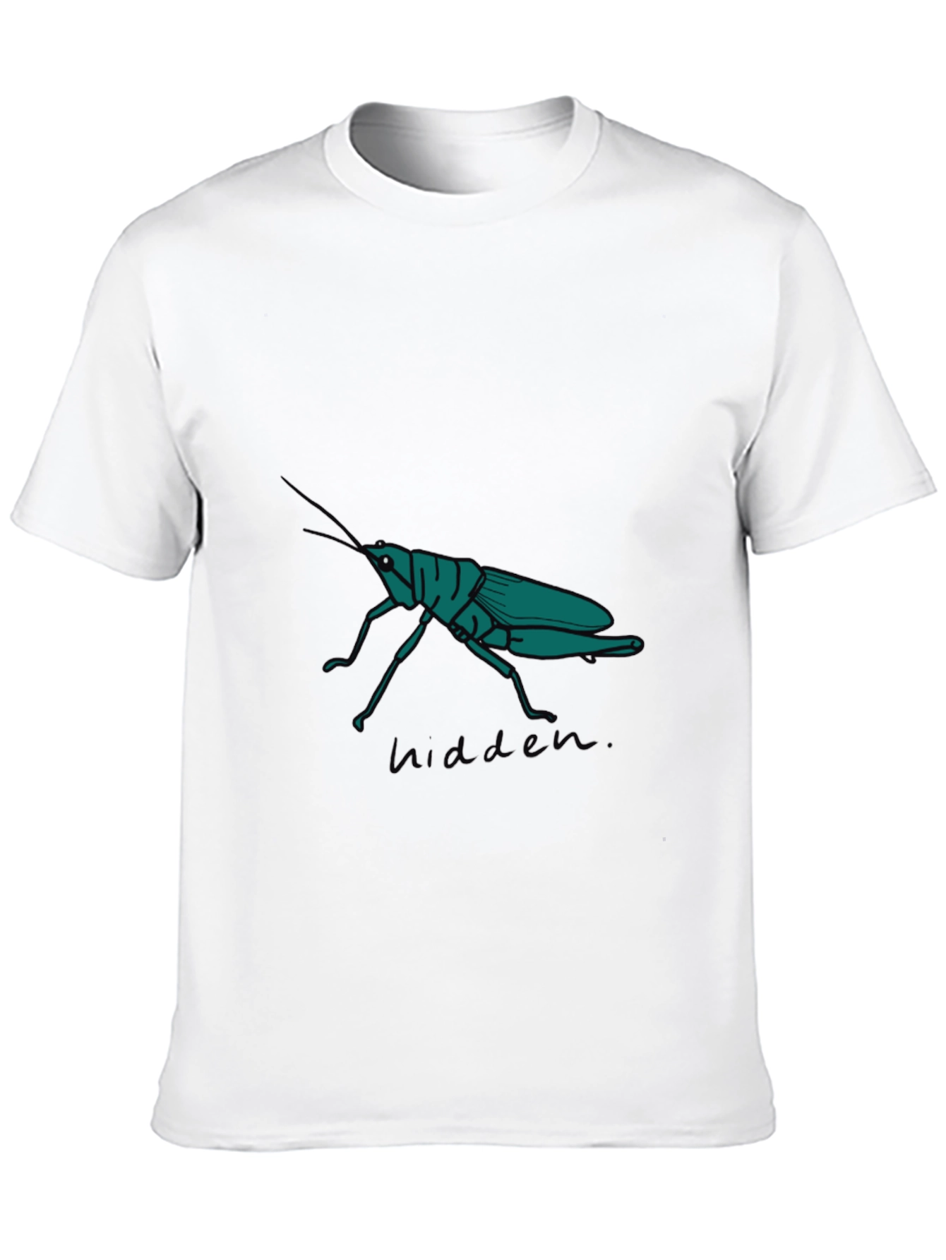 Black Grasshopper Graphic Tee - Hidden Nature Design view 10