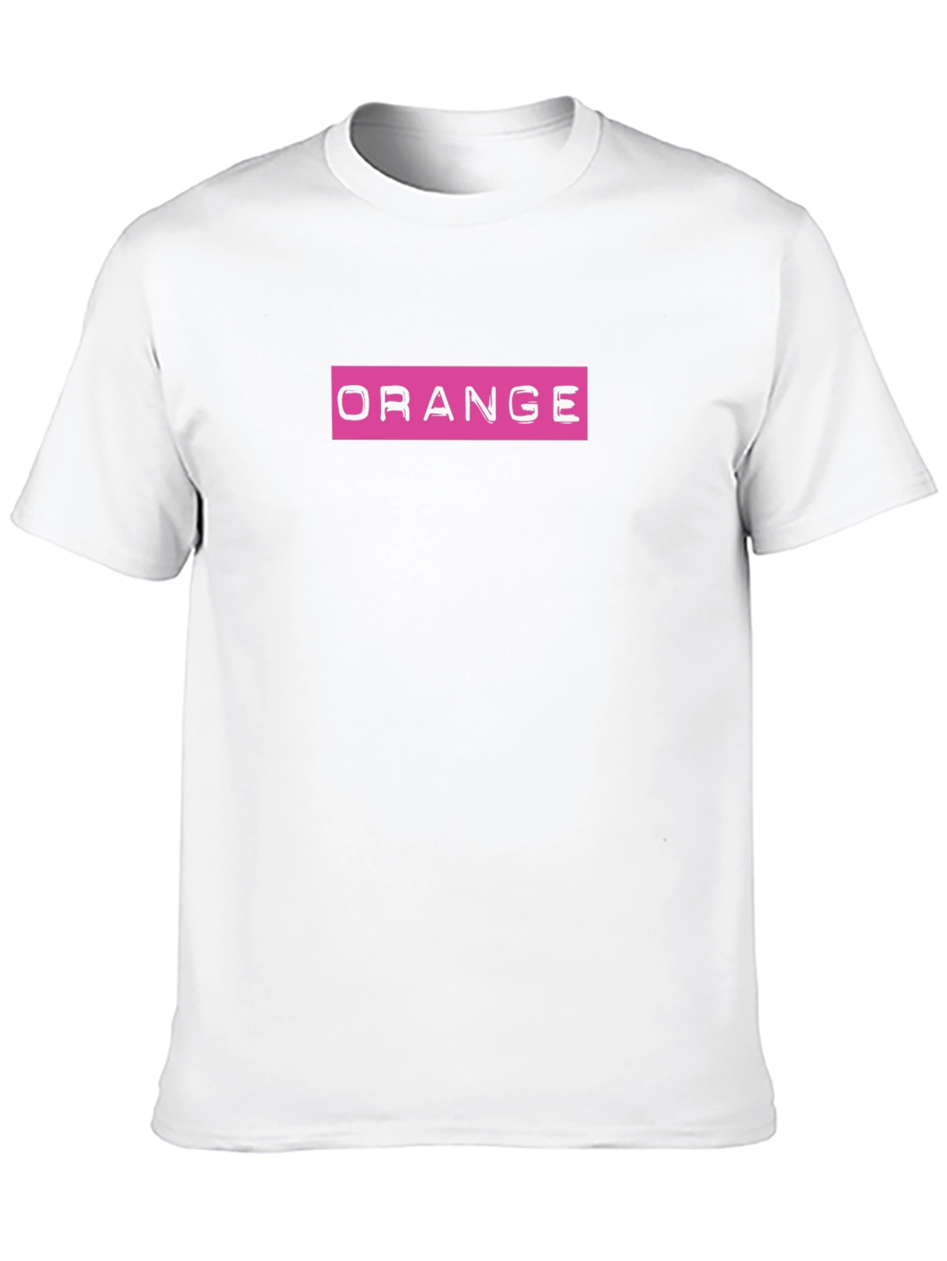 Black Trendy 'Orange' Graphic Print Black T-Shirt view 10