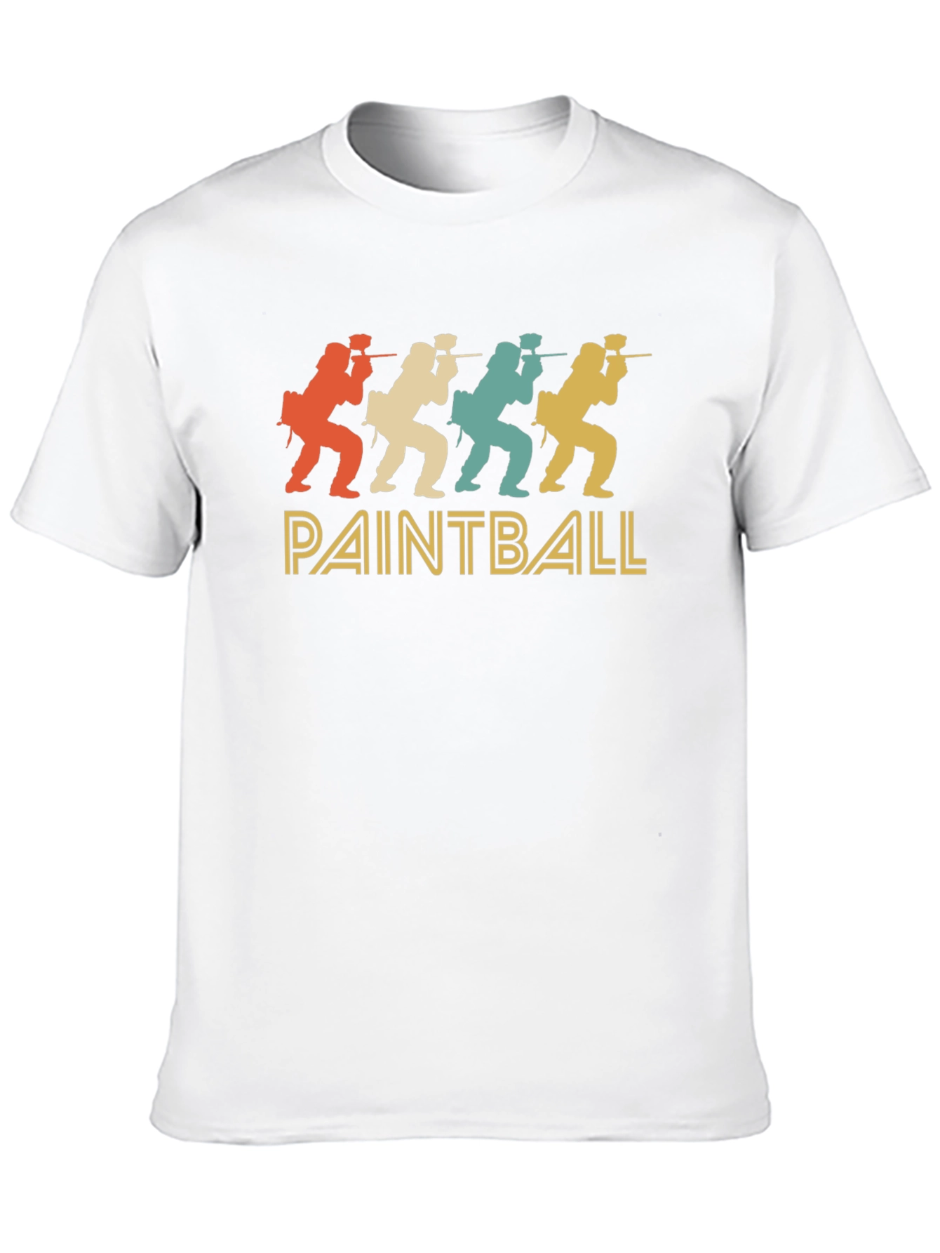 Black Retro Paintball T-Shirt view 10