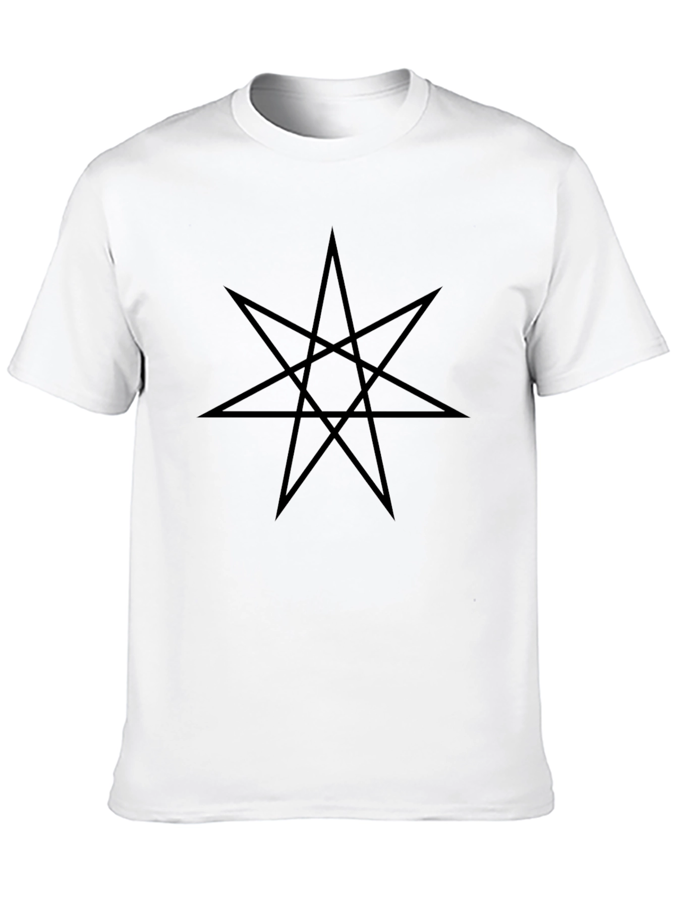 Black Black T-Shirt with Enneagram Star view 10