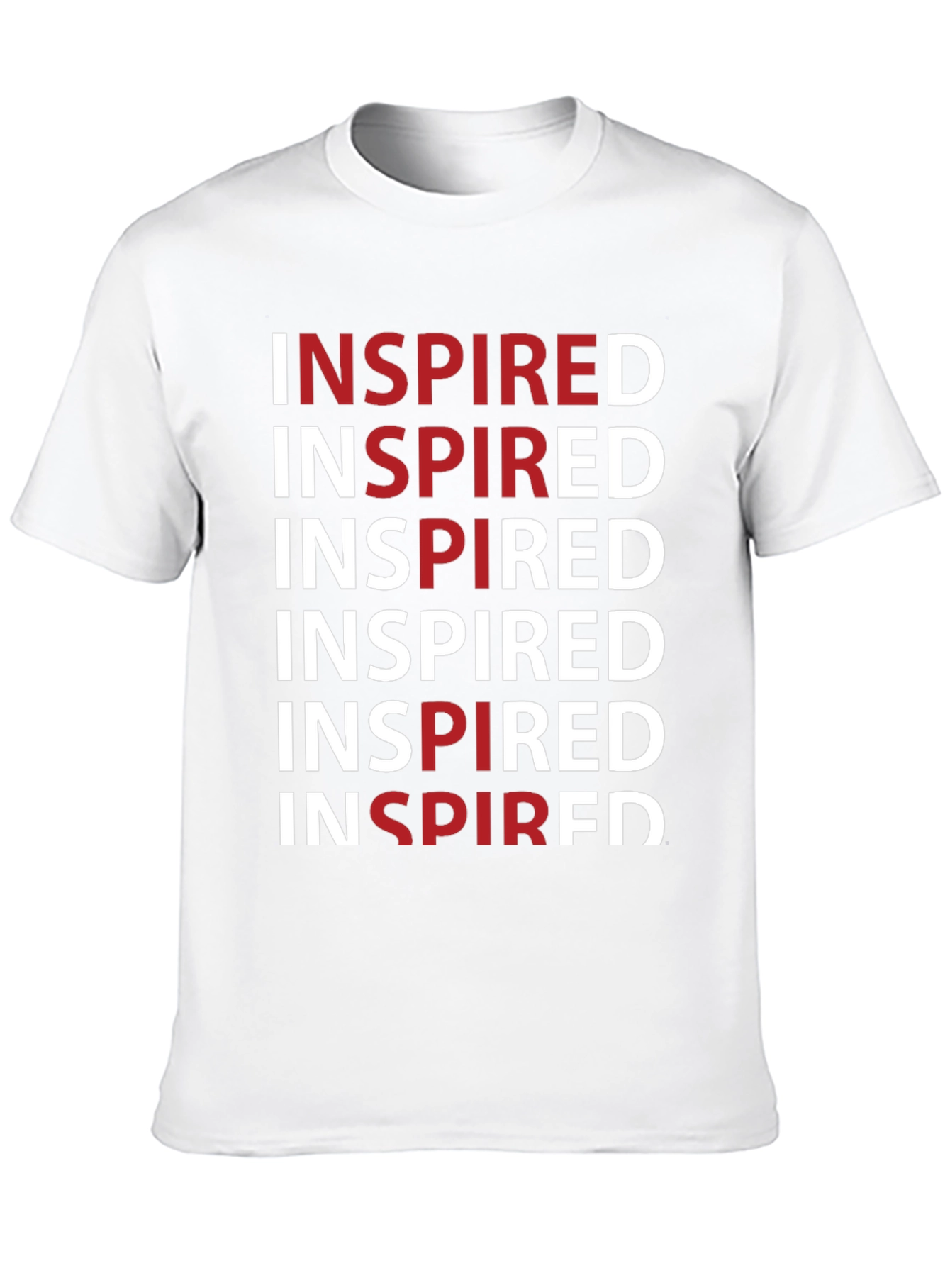 Black Inspired Graphic Print Crew Neck Tee - Black view 10