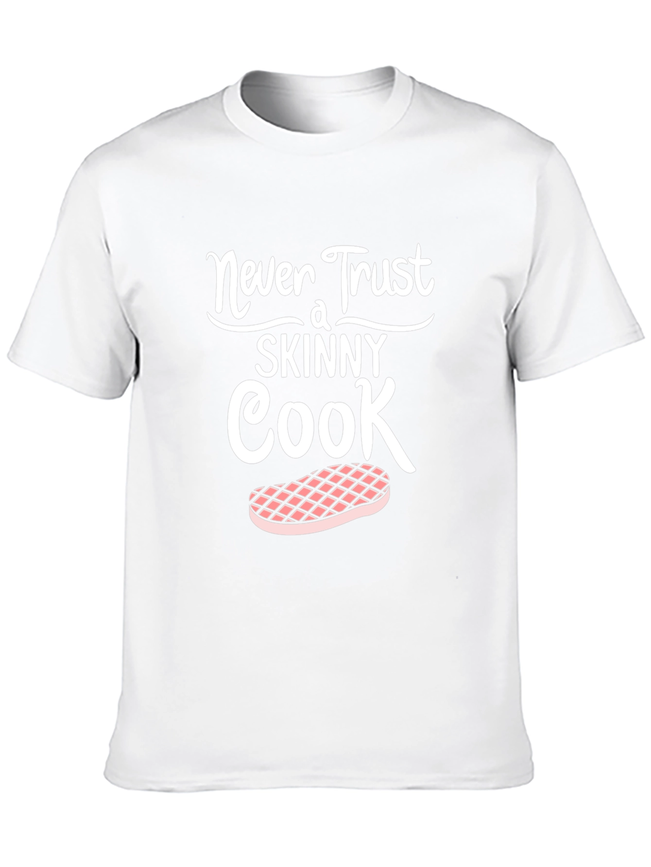 Black Never Trust a Skinny Cook Graphic Tee view 10
