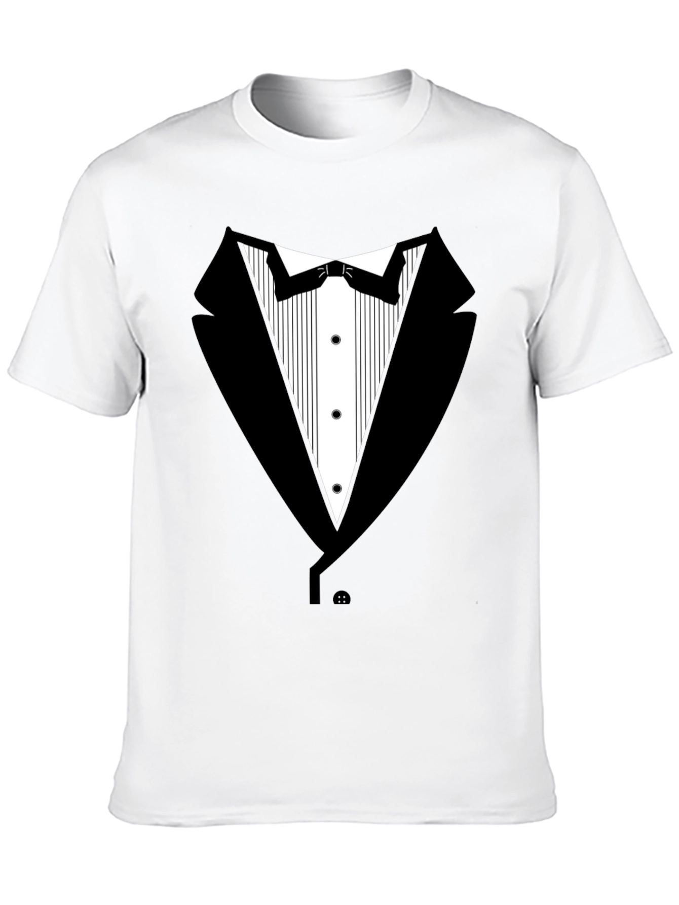 Black Tuxedo T-Shirt - Novelty Formal Wear Tee view 10