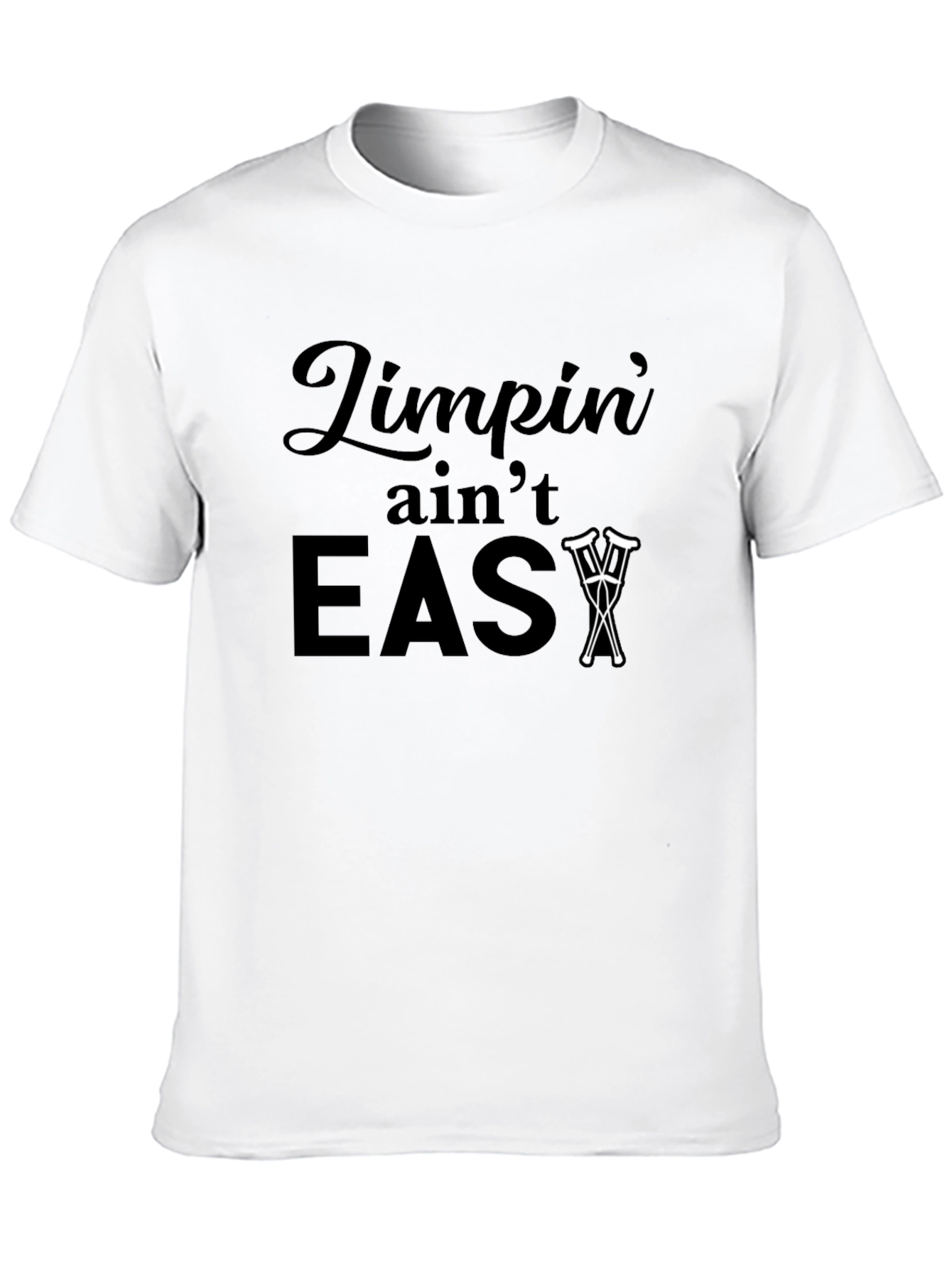 Black Limpin' Ain't Easy T-Shirt view 10