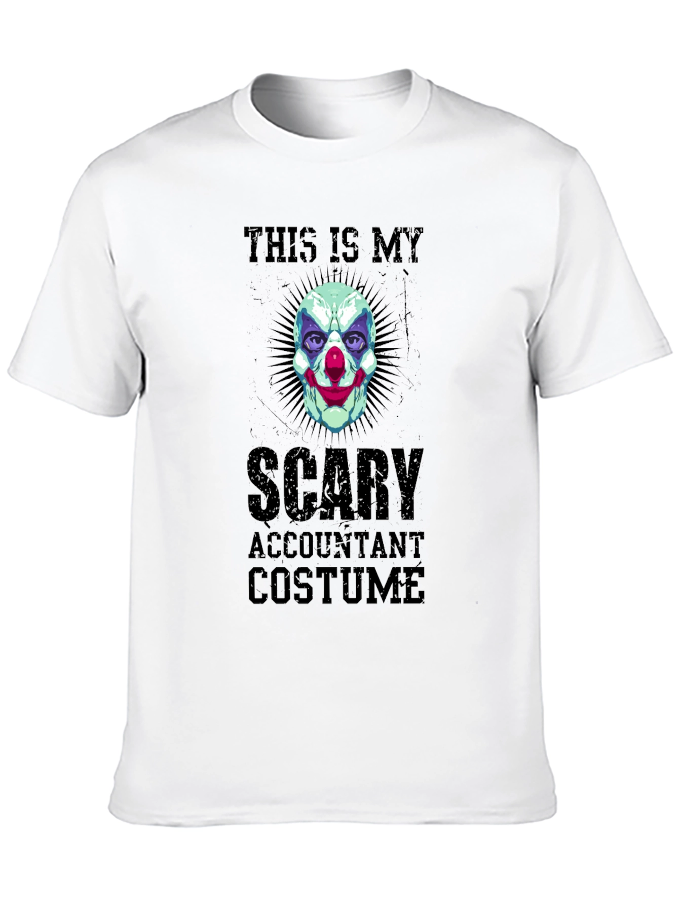Black Scary Accountant Costume T-Shirt view 10