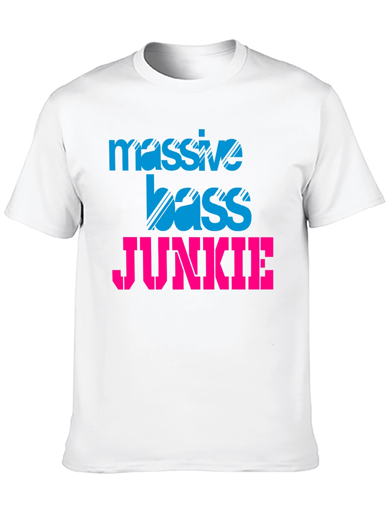 Black Massive Bass Junkie Black Graphic Tee view 10