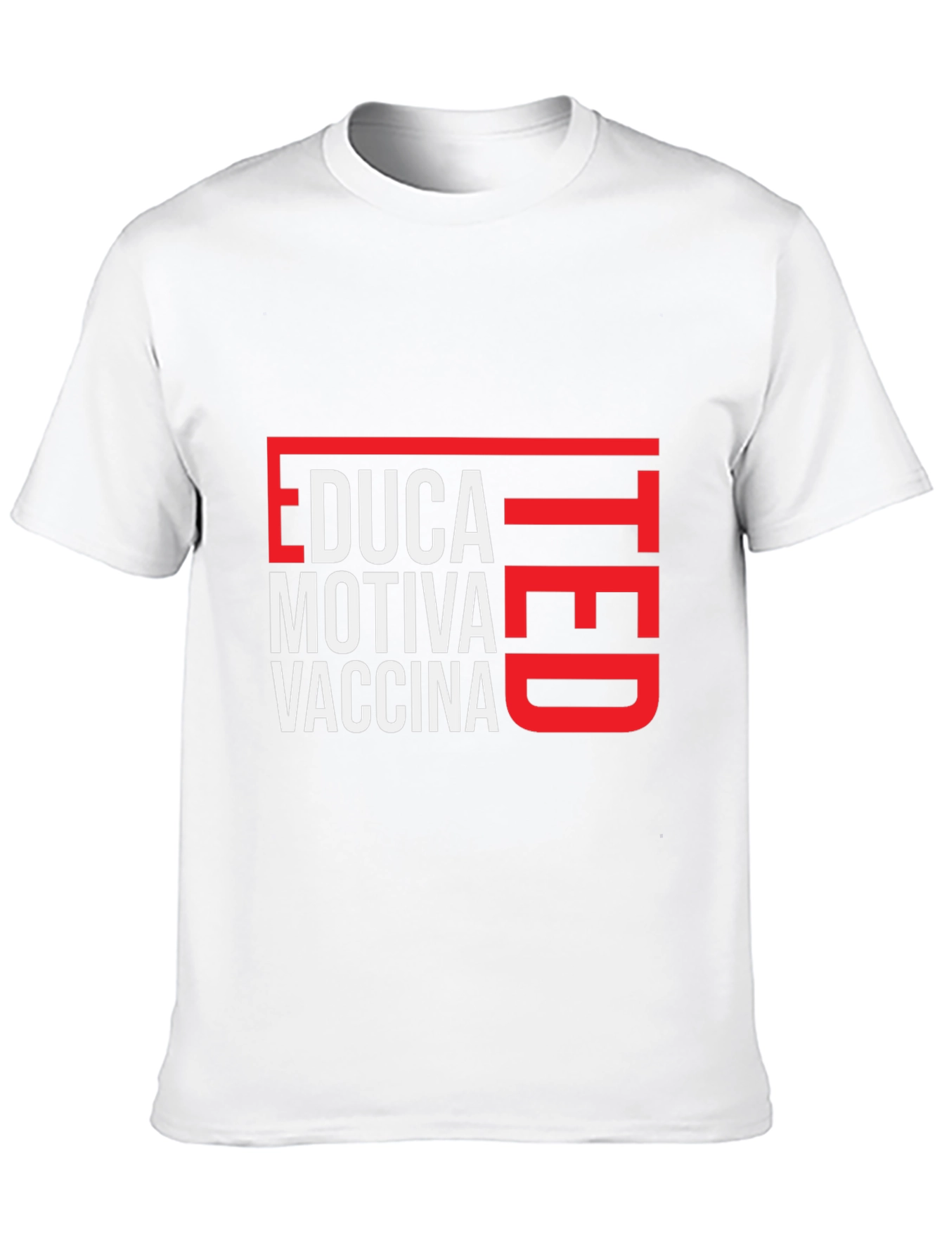Black Educated Vaccinated T-Shirt view 10