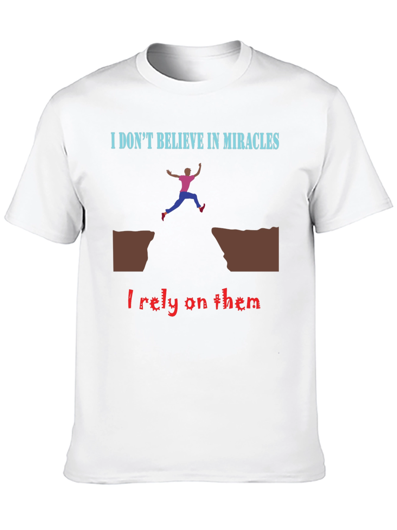 Black Miracle Reliance T-Shirt - Bold Statement Tee view 10