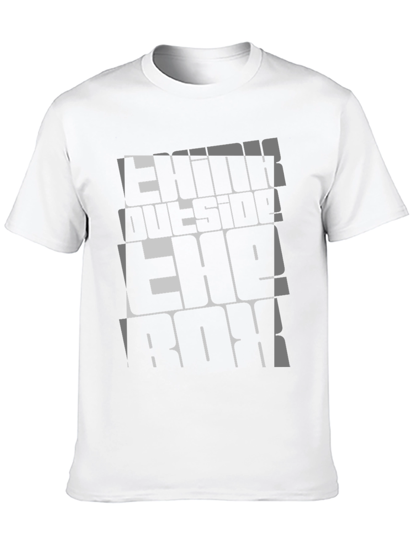 Black Think Outside the Box Graphic Tee view 10